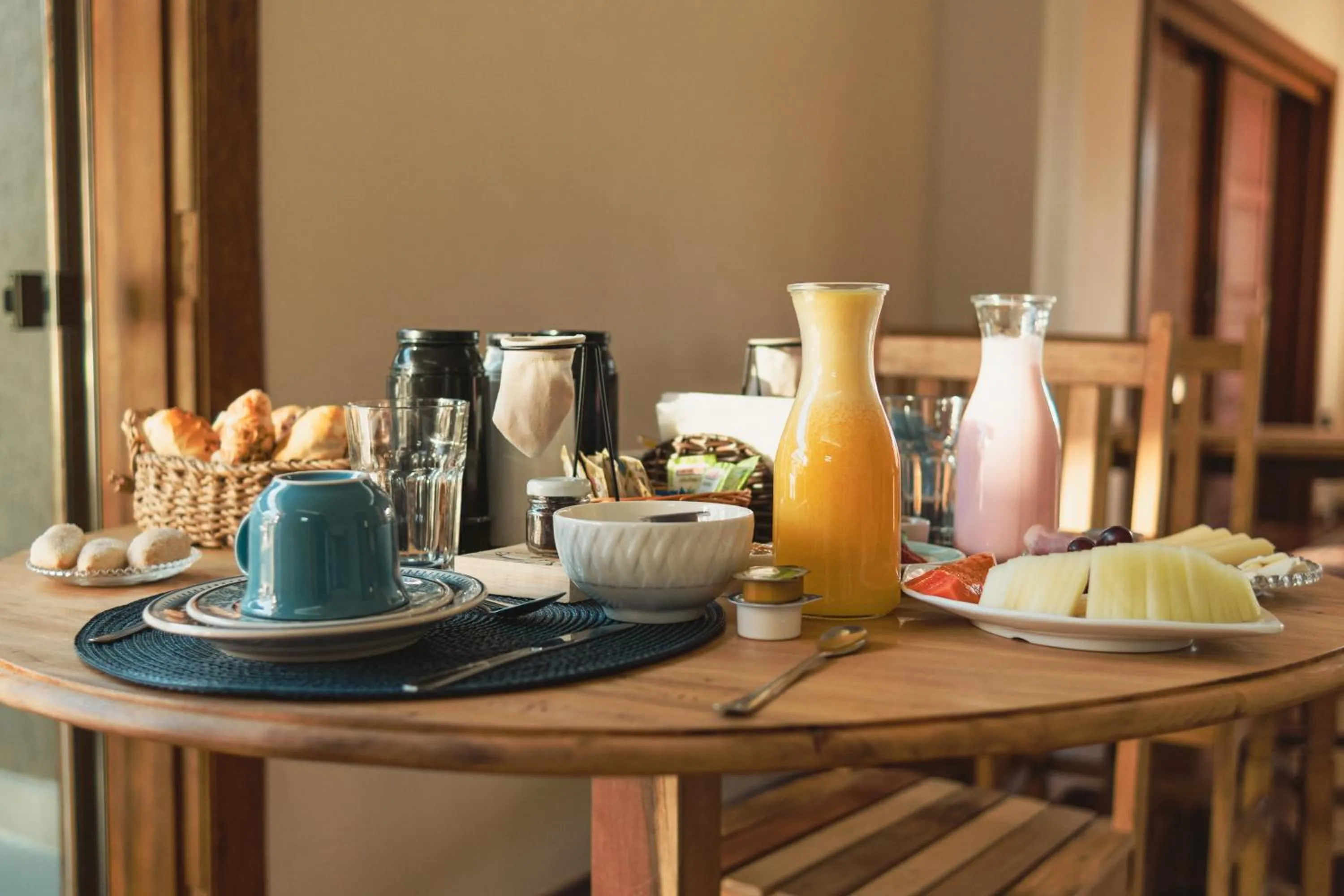 Continental breakfast in Recanto Ninho Verde Village