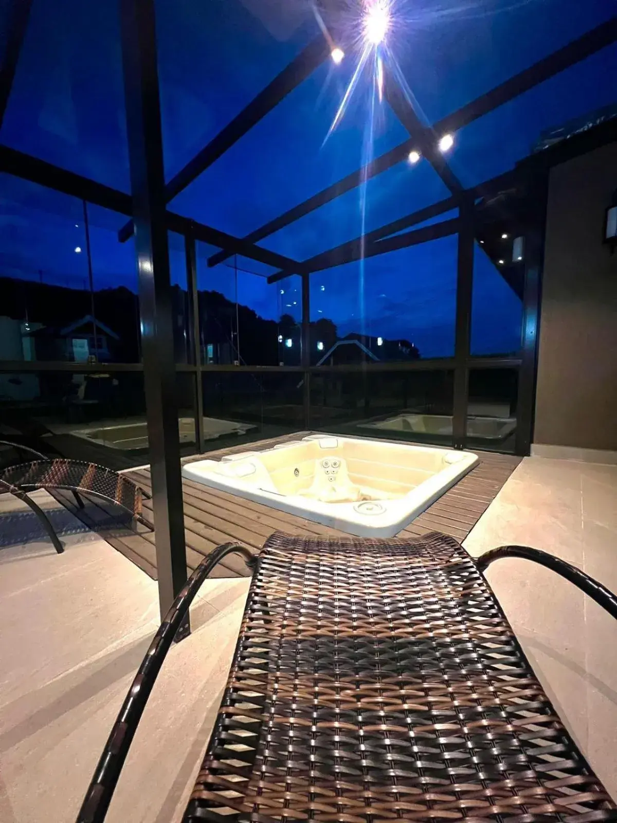 Night in Recanto Ninho Verde Village Night in Recanto Ninho Verde Village