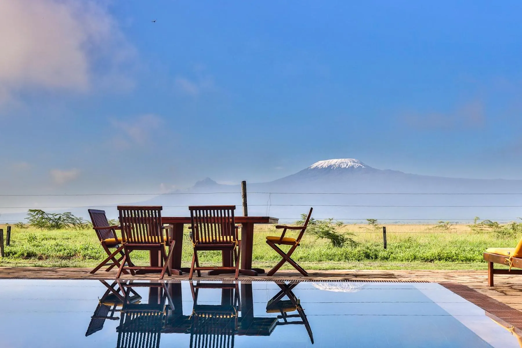 Swimming pool in Kibo Villa Amboseli