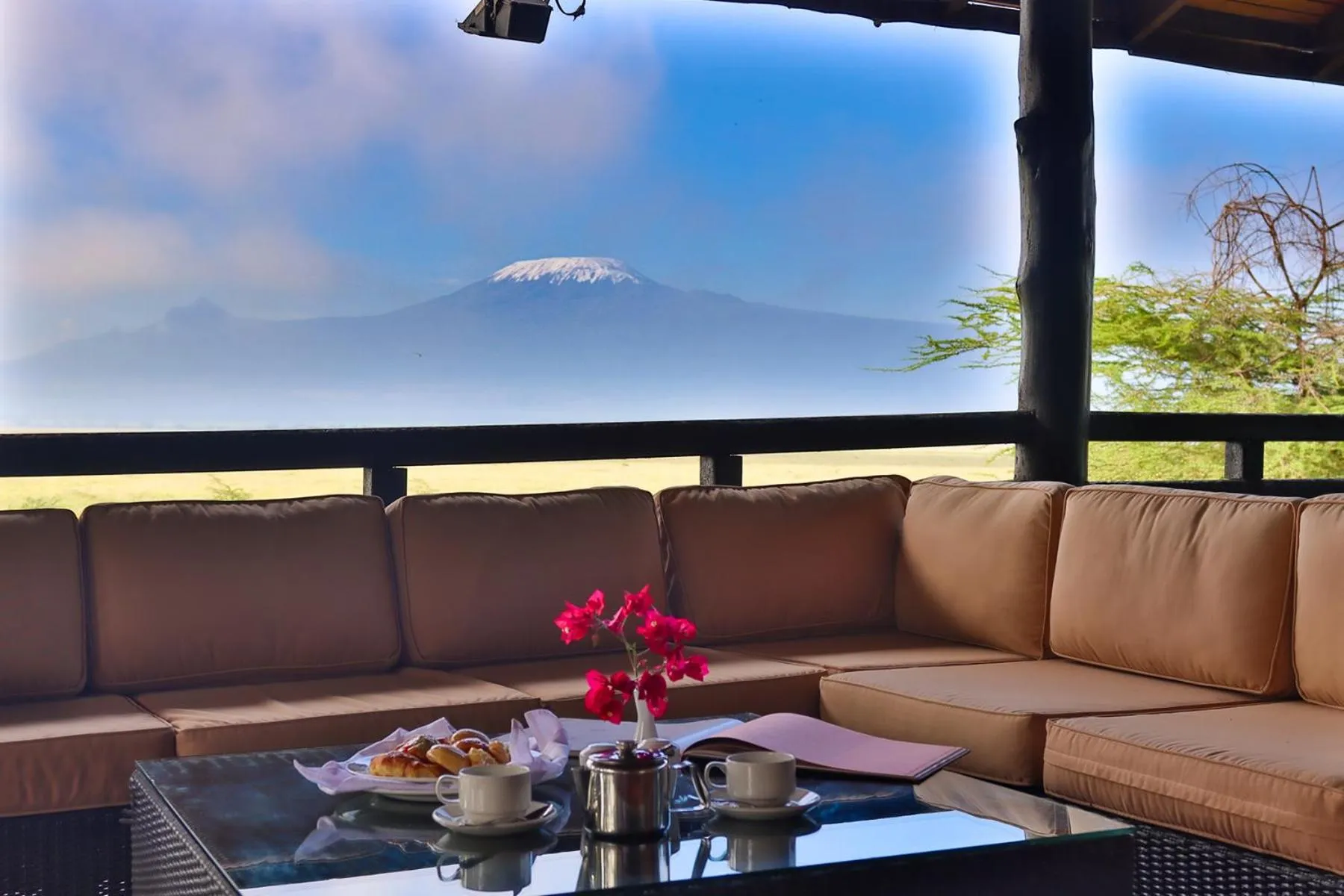 Balcony/Terrace in Kibo Villa Amboseli