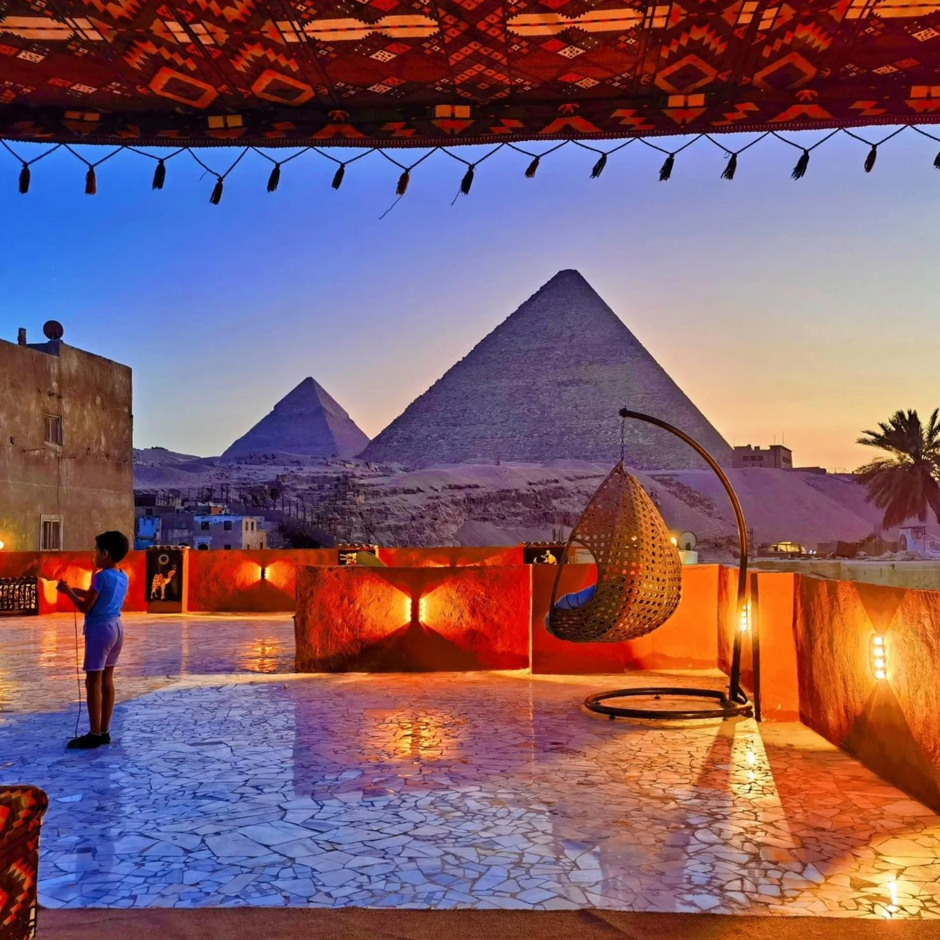 Mountain view in Energy Of Pyramid Hotel