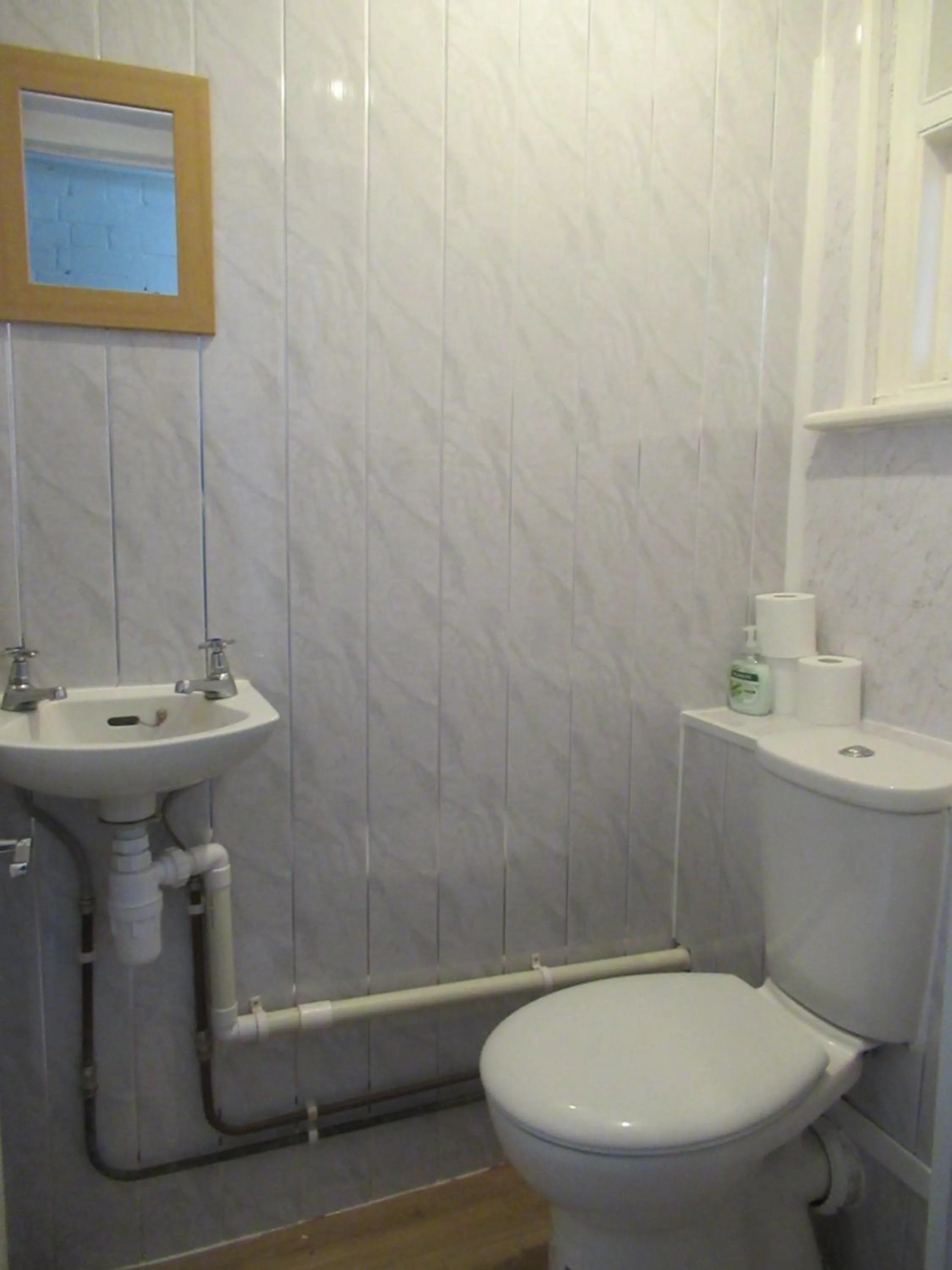 Toilet in Captain Howey Hotel
