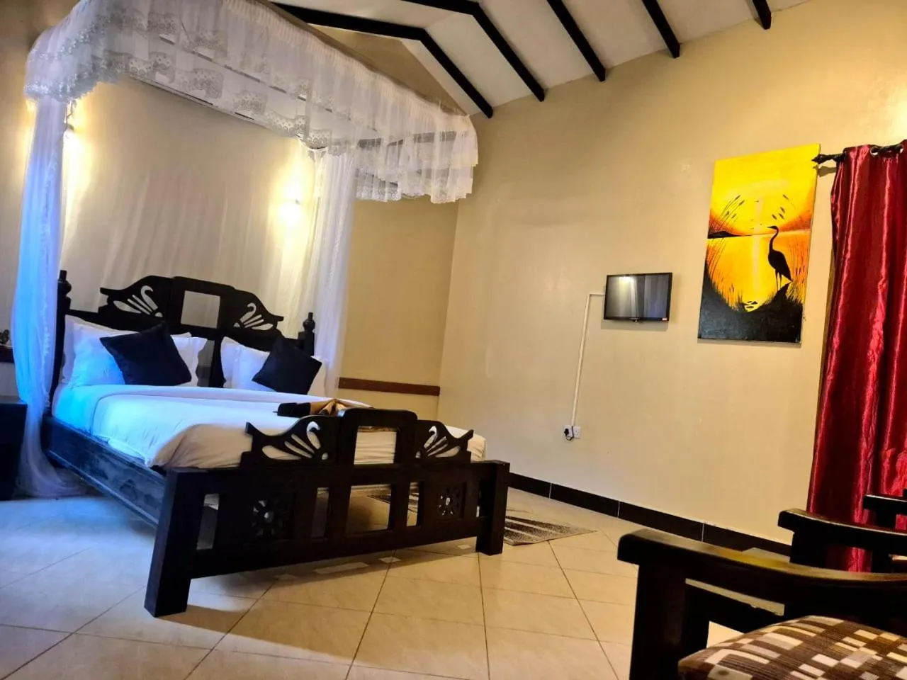 Bed in Kijiji Beach Resort