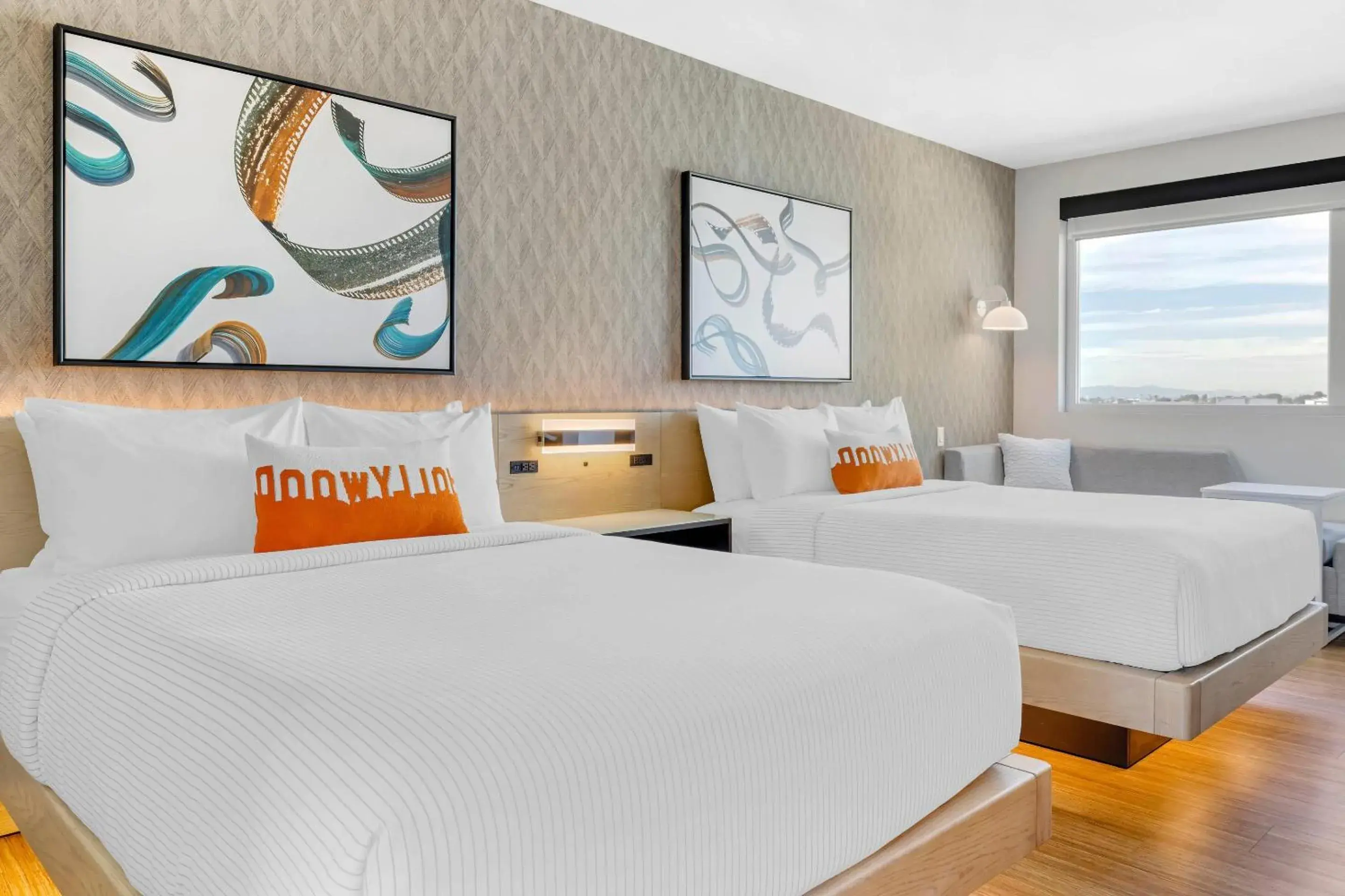 Queen Room with Two Queen Beds - Disability Access/Non Smoking in Cambria Hotel Burbank Airport Queen Room with Two Queen Beds - Disability Access/Non Smoking in Cambria Hotel Burbank Airport