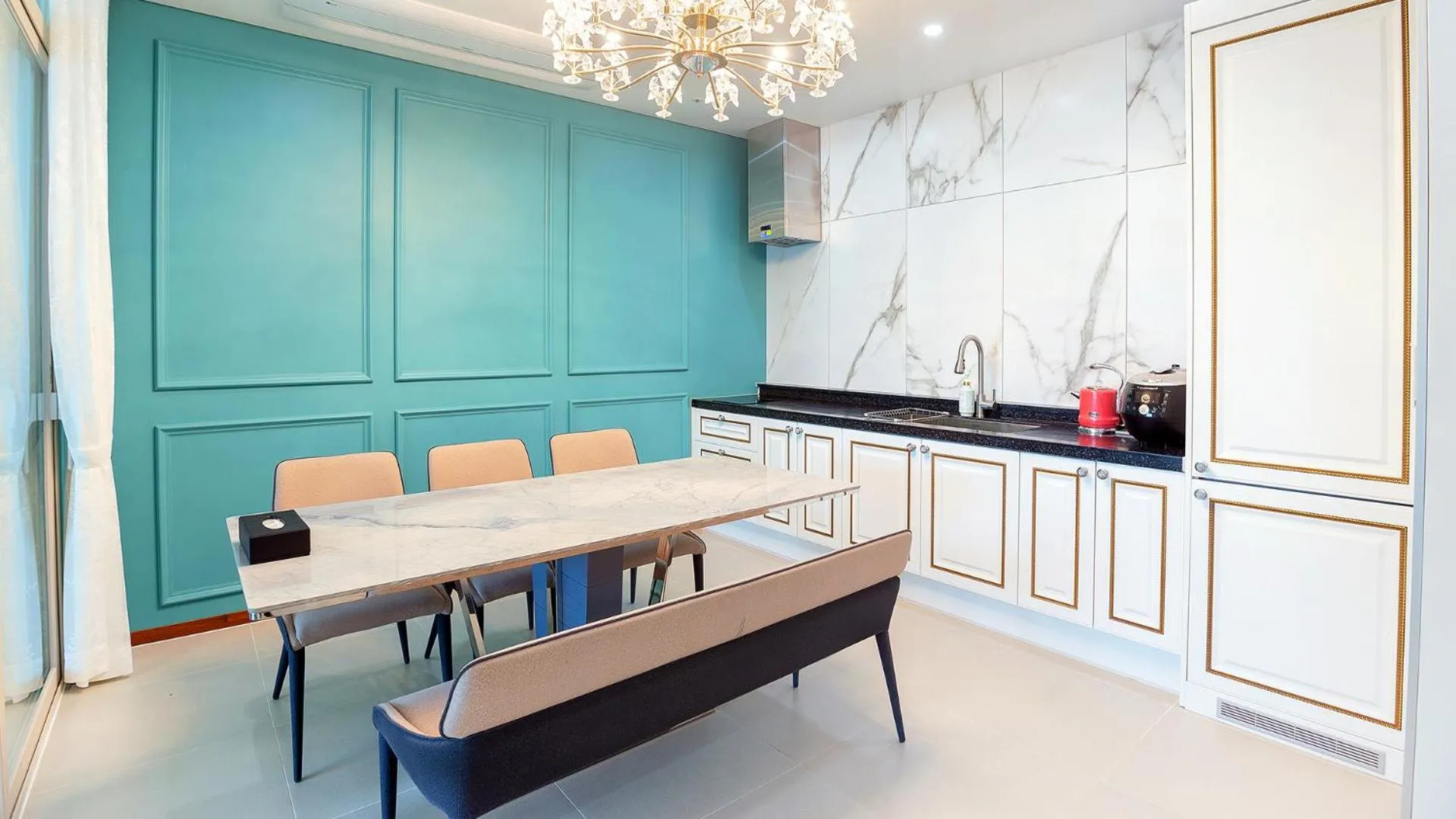 Kitchen or kitchenette in Ganghwa Elijah Resort