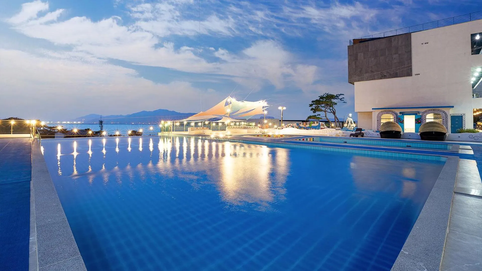 Pool view in Ganghwa Elijah Resort