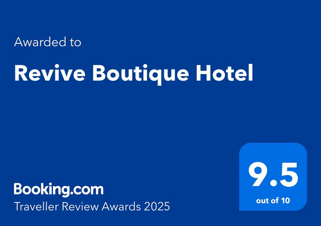 Certificate/Award in Revive Boutique Hotel