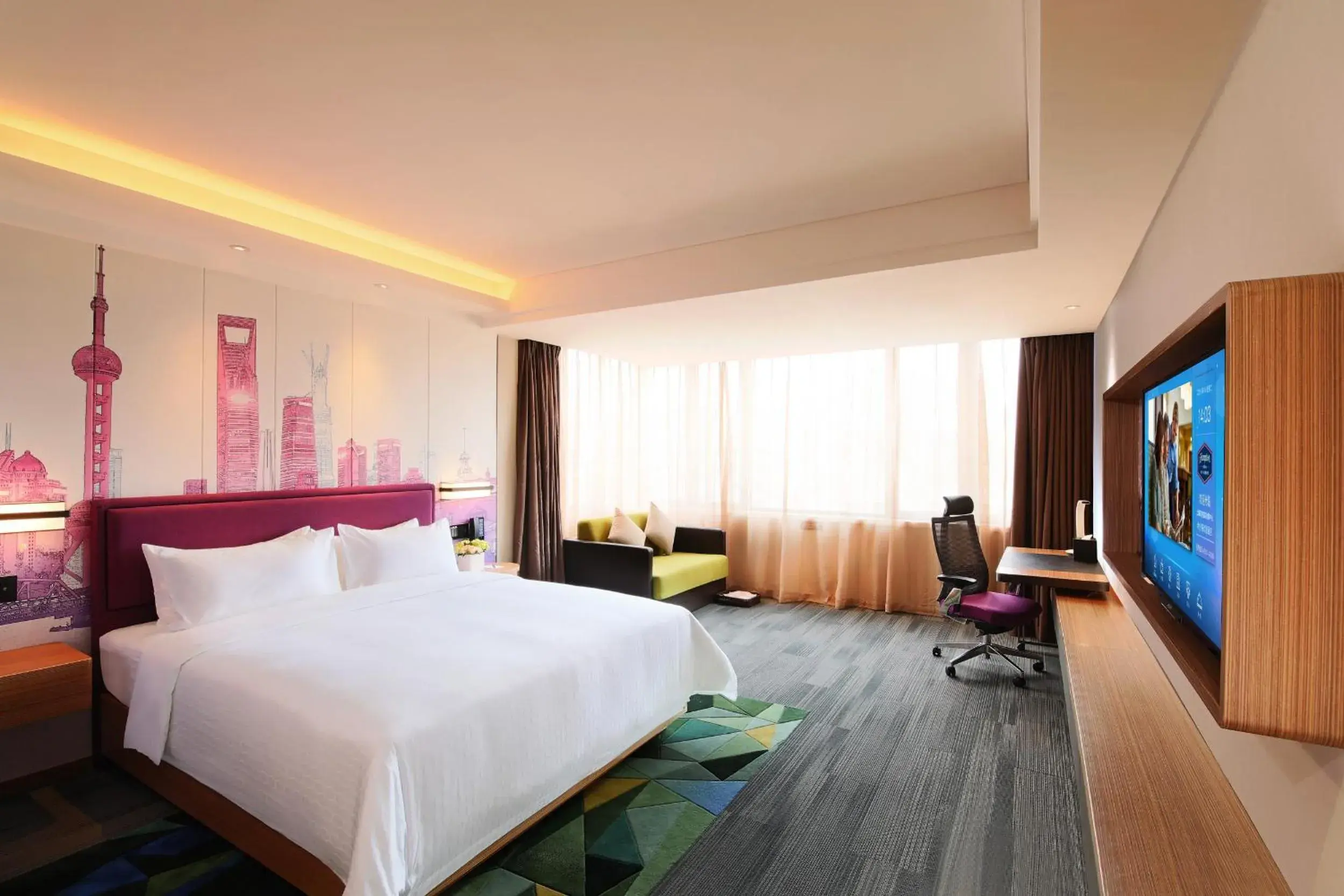 Deluxe Queen Room in Hampton by Hilton Shanghai Hongqiao NECC Deluxe Queen Room in Hampton by Hilton Shanghai Hongqiao NECC