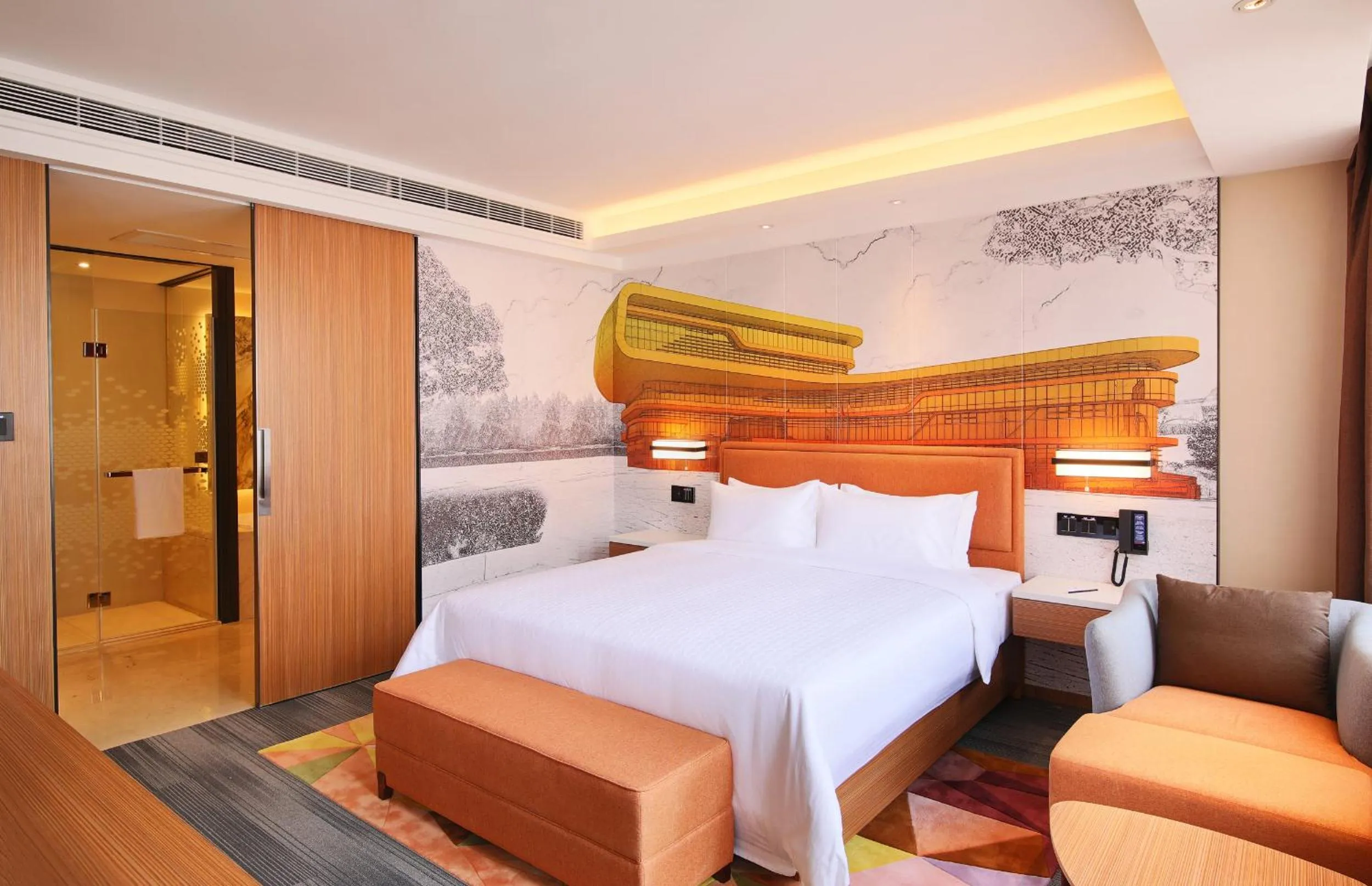 Bedroom in Hampton by Hilton Shanghai Hongqiao NECC