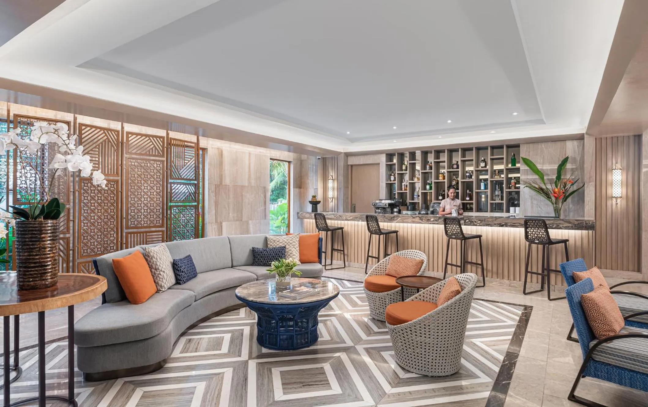 Lobby or reception in Henann Premier Coast Resort