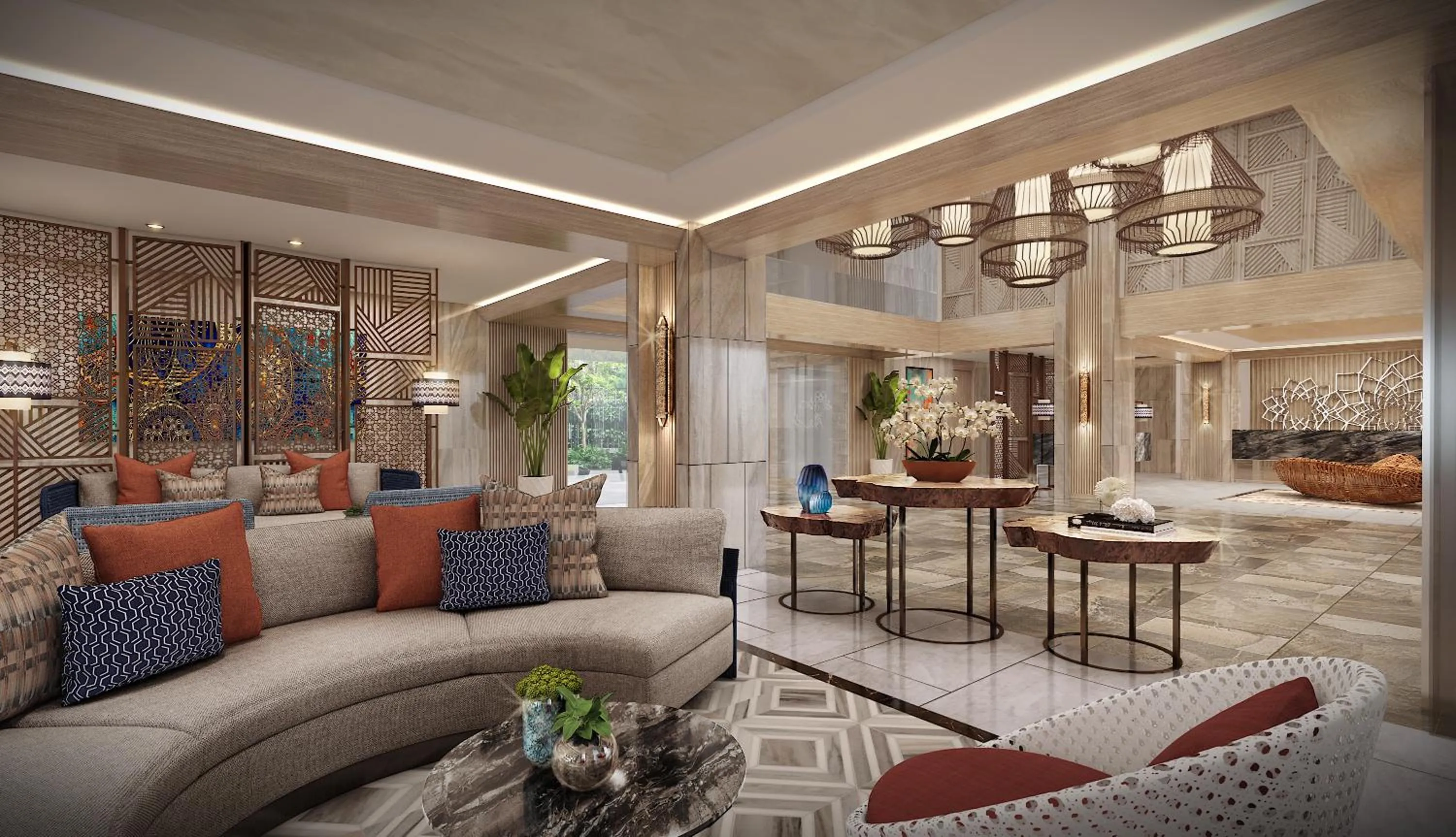 Lobby or reception in Henann Premier Coast Resort