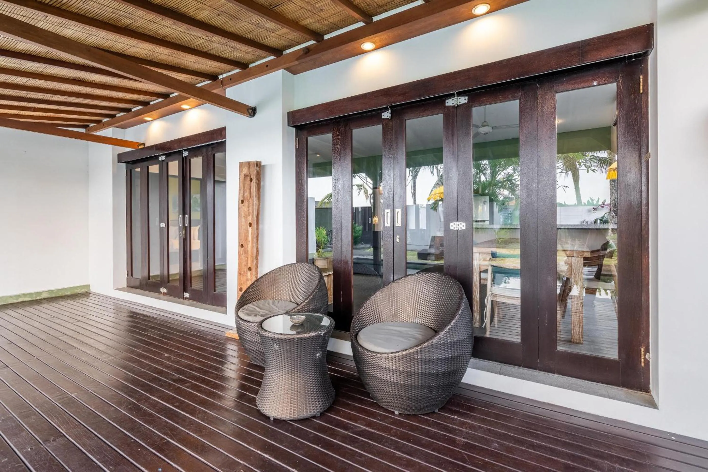 Balcony/Terrace in Ubud Residences 888 - Complex Private Villas with pools