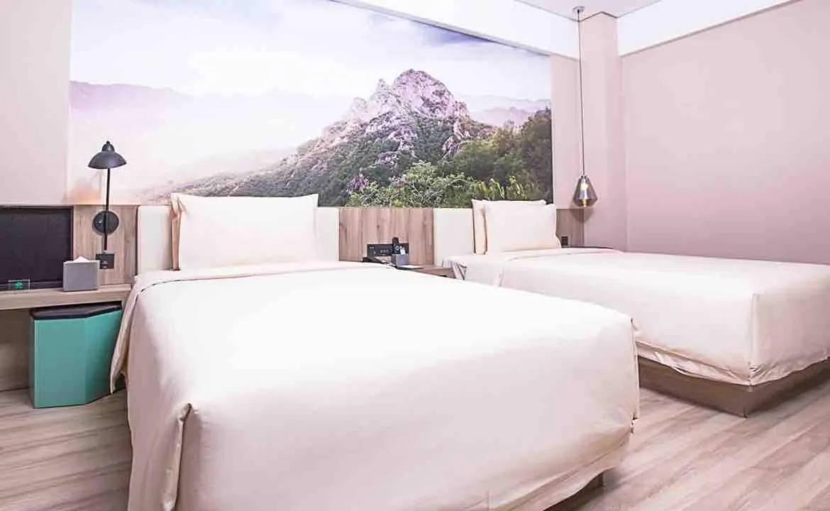 Bed in Atour Hotel Qinhuangdao Railway Station Yingbin Road