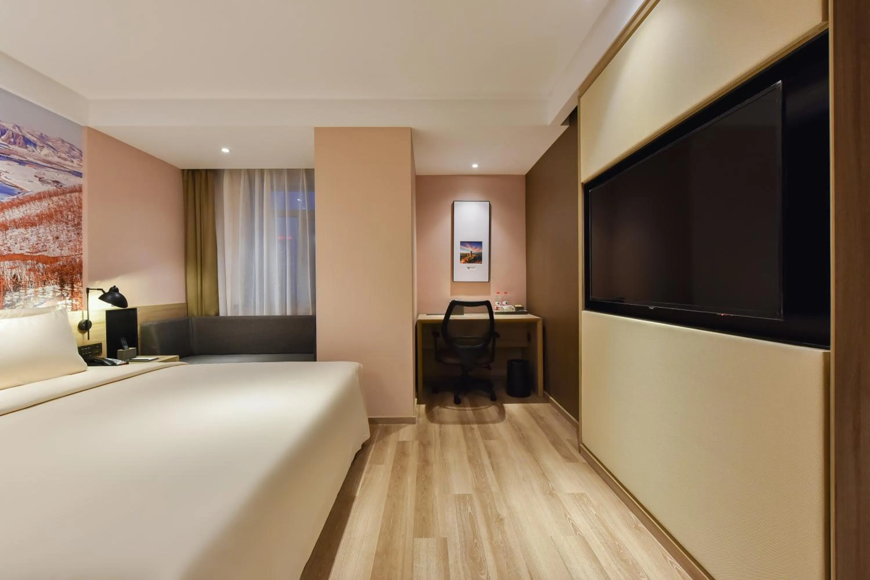 Bed in Atour Hotel Shenyang Railway Station Taiyuan Street