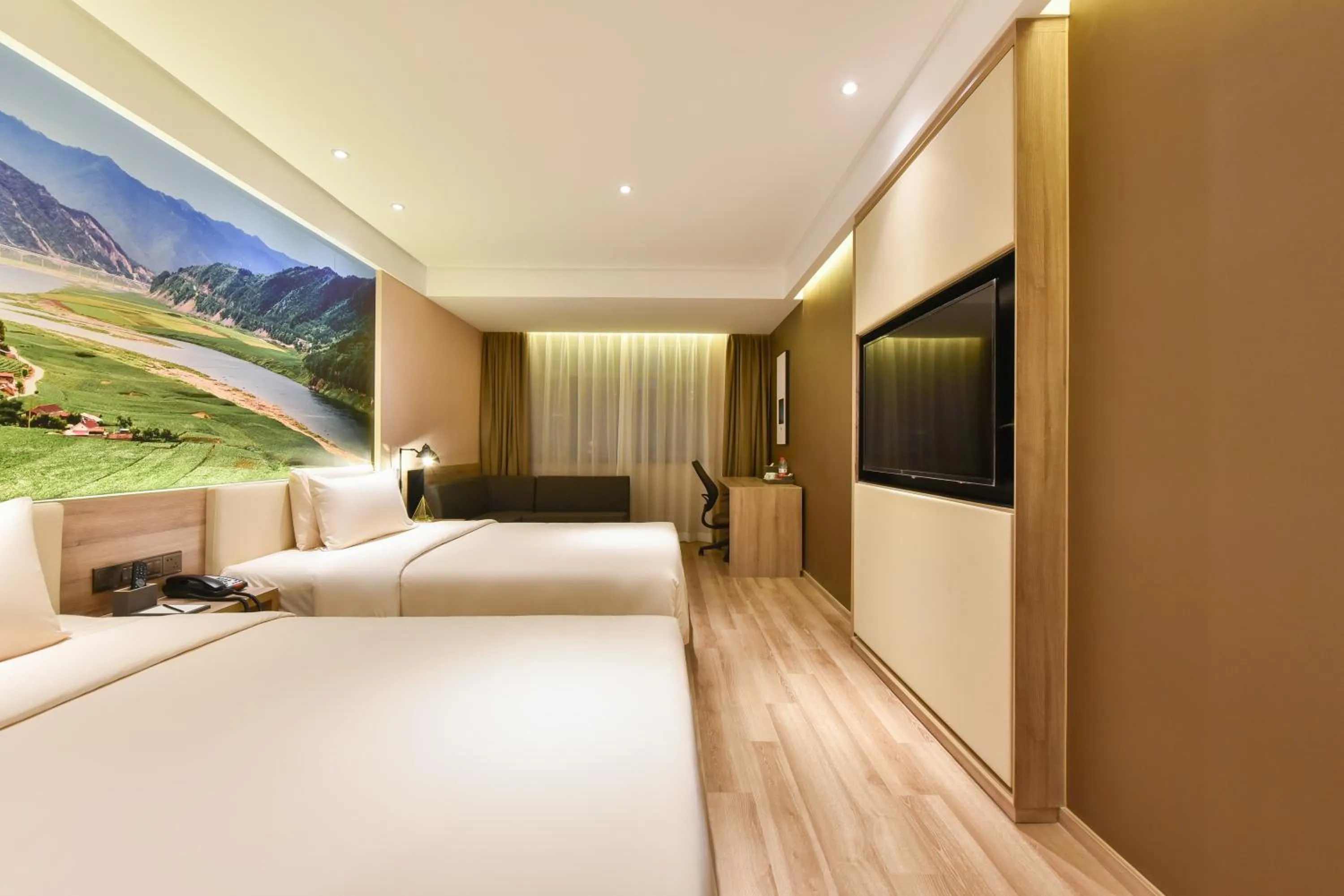 Bed in Atour Hotel Shenyang Railway Station Taiyuan Street