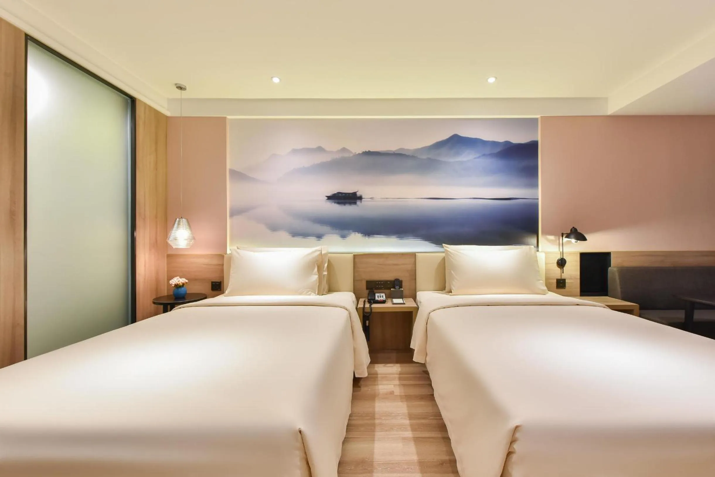 Bed in Atour Hotel Shenyang Railway Station Taiyuan Street