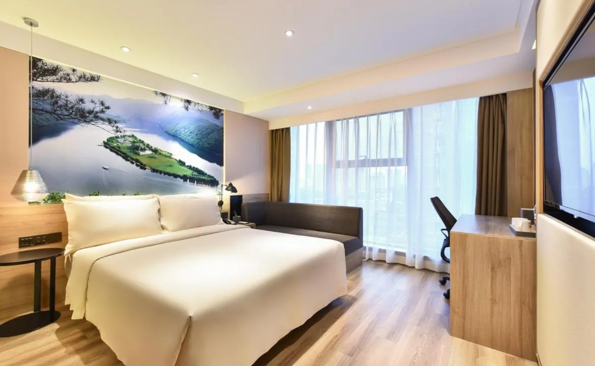 Bed in Atour Hotel Shenyang Railway Station Taiyuan Street