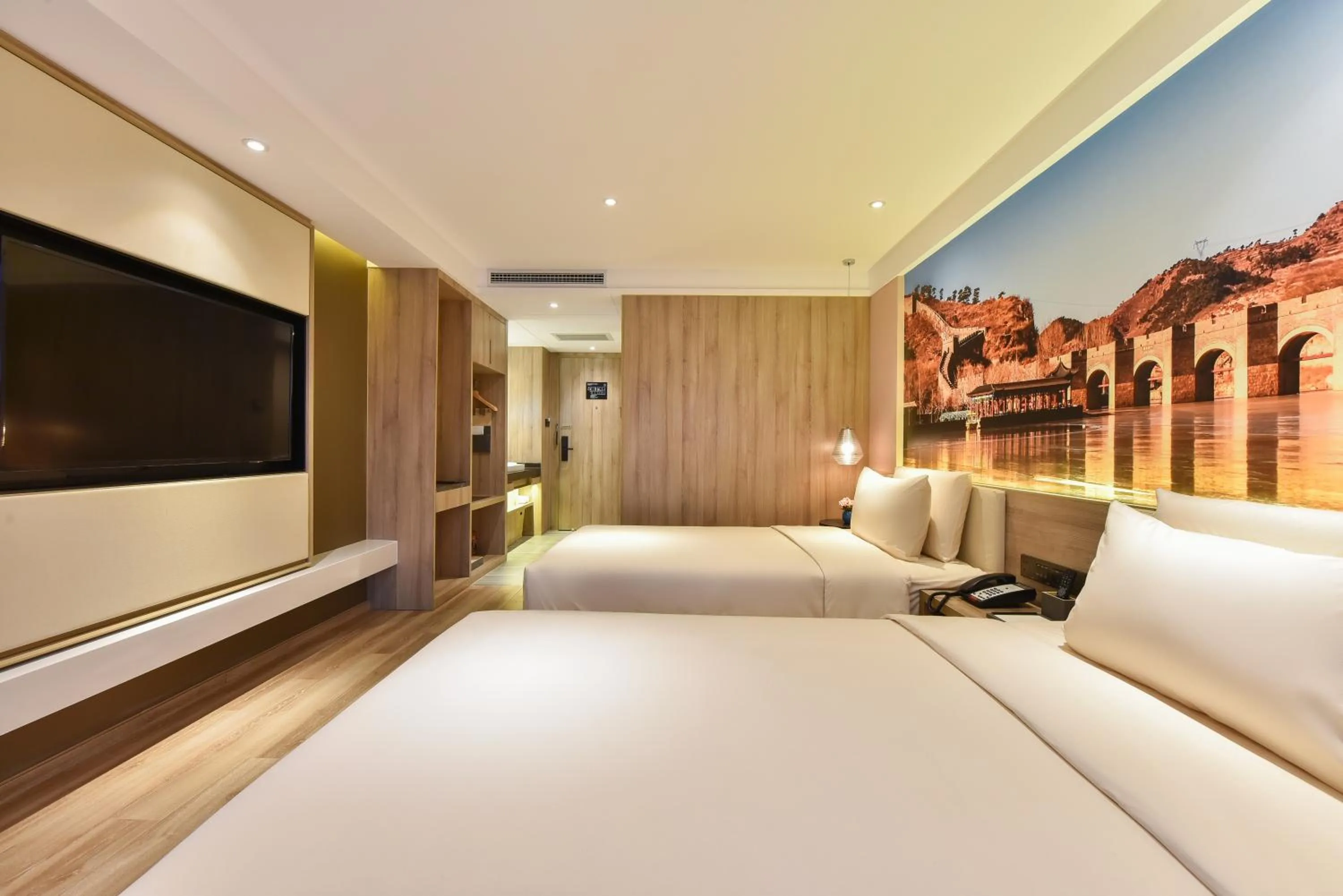 Bed in Atour Hotel Shenyang Railway Station Taiyuan Street