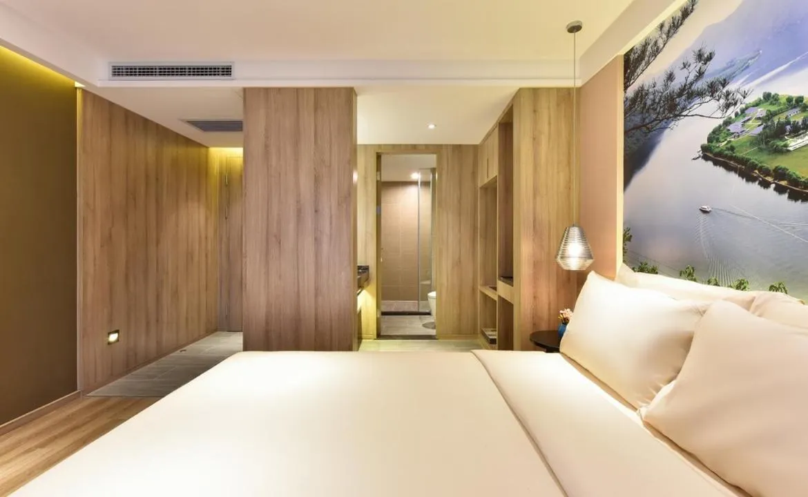 Bed in Atour Hotel Shenyang Railway Station Taiyuan Street