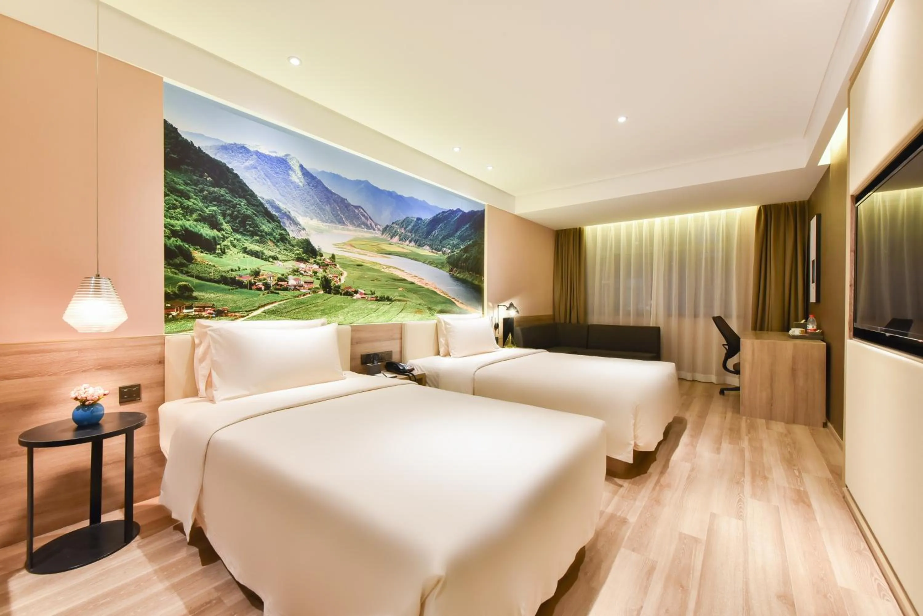 Bed in Atour Hotel Shenyang Railway Station Taiyuan Street