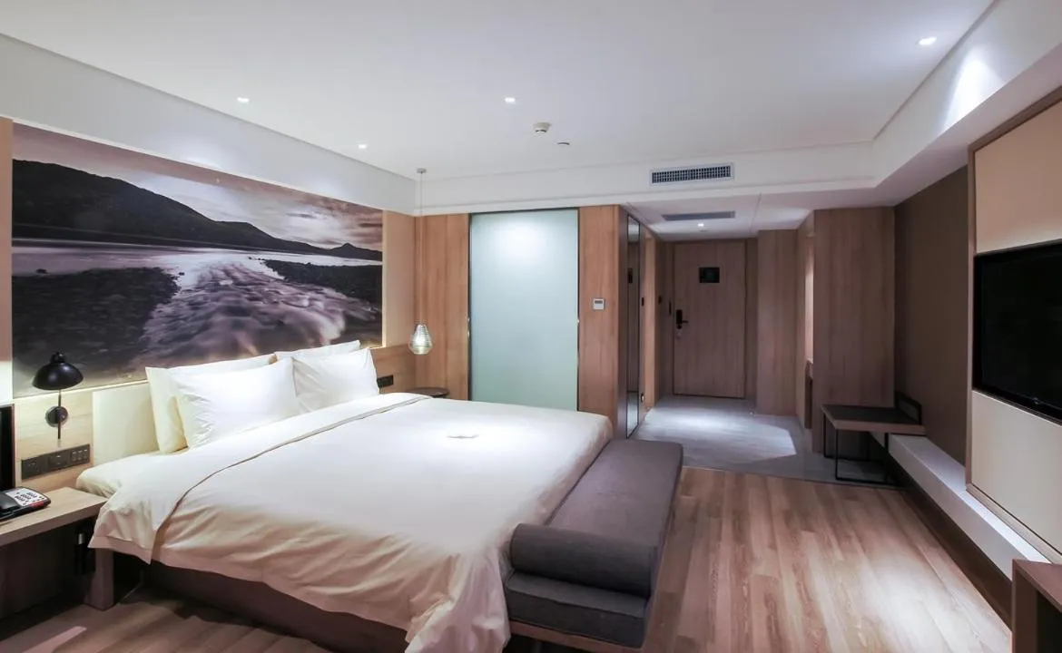 Bed in Atour Hotel Harbin Haxi High Speed Railway Station