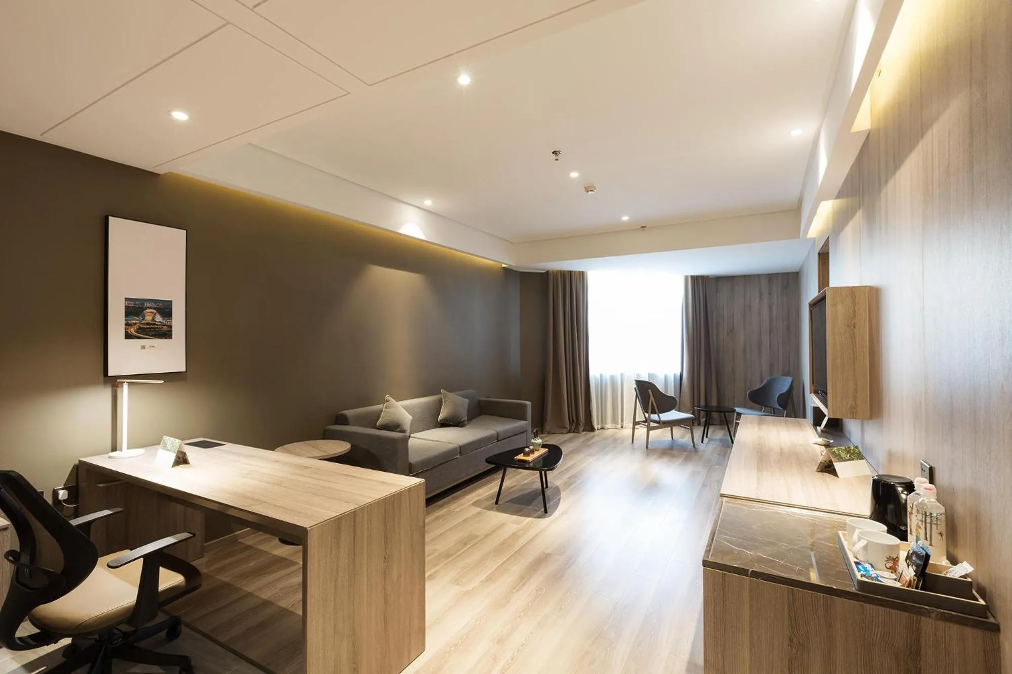 Living room in Atour Hotel Harbin Songbei Ice and Snow World