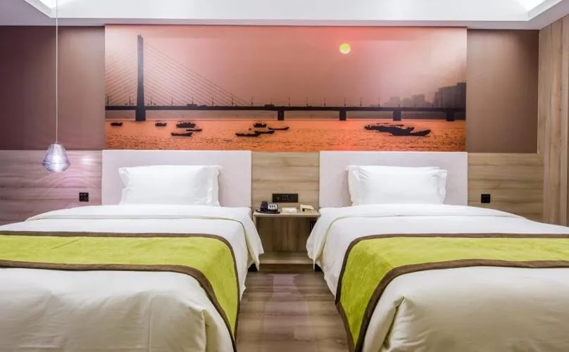 Bed in Atour Music Hotel Hangzhou West Lake