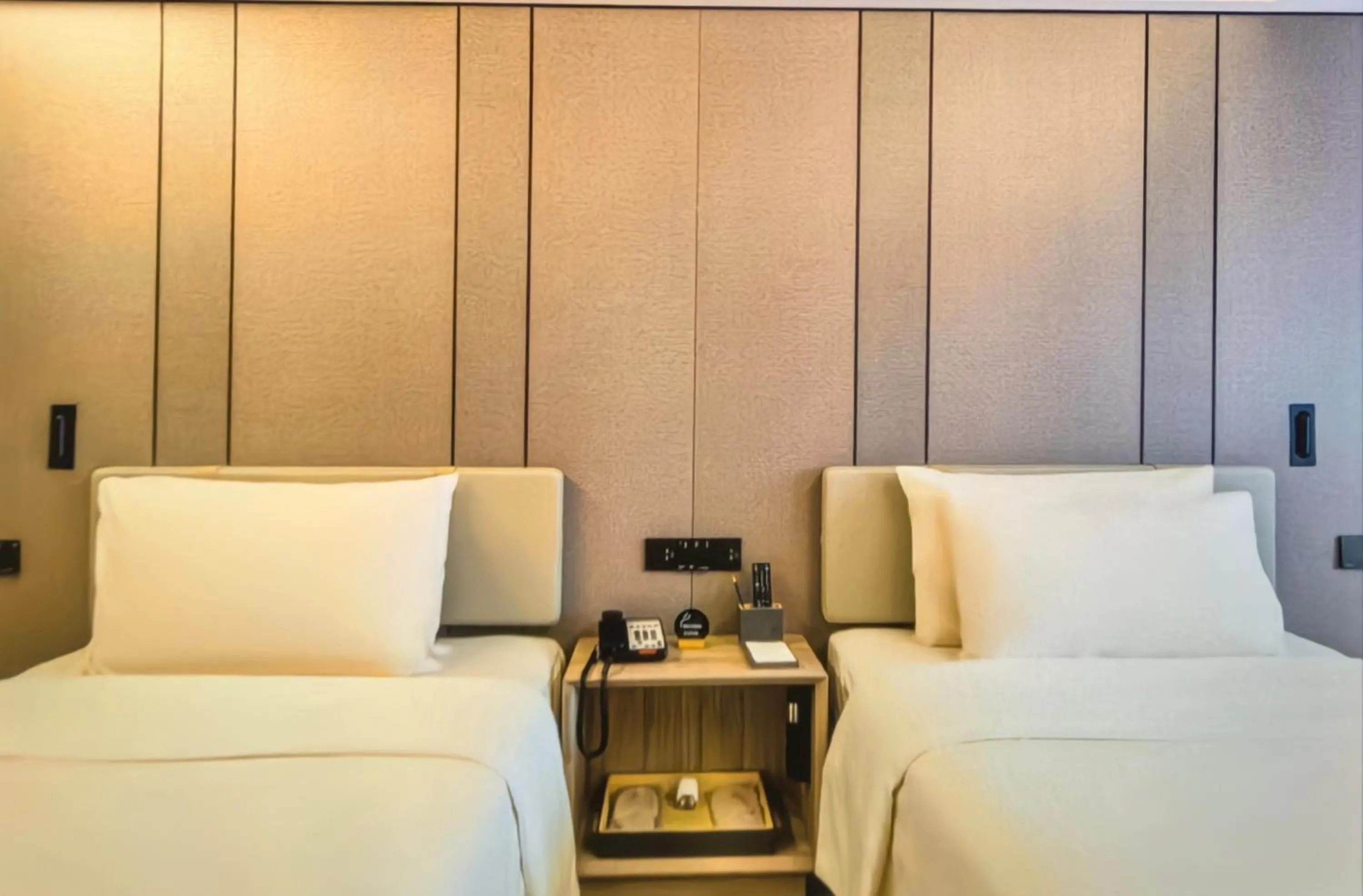 Bed in Atour Music Hotel Hangzhou West Lake