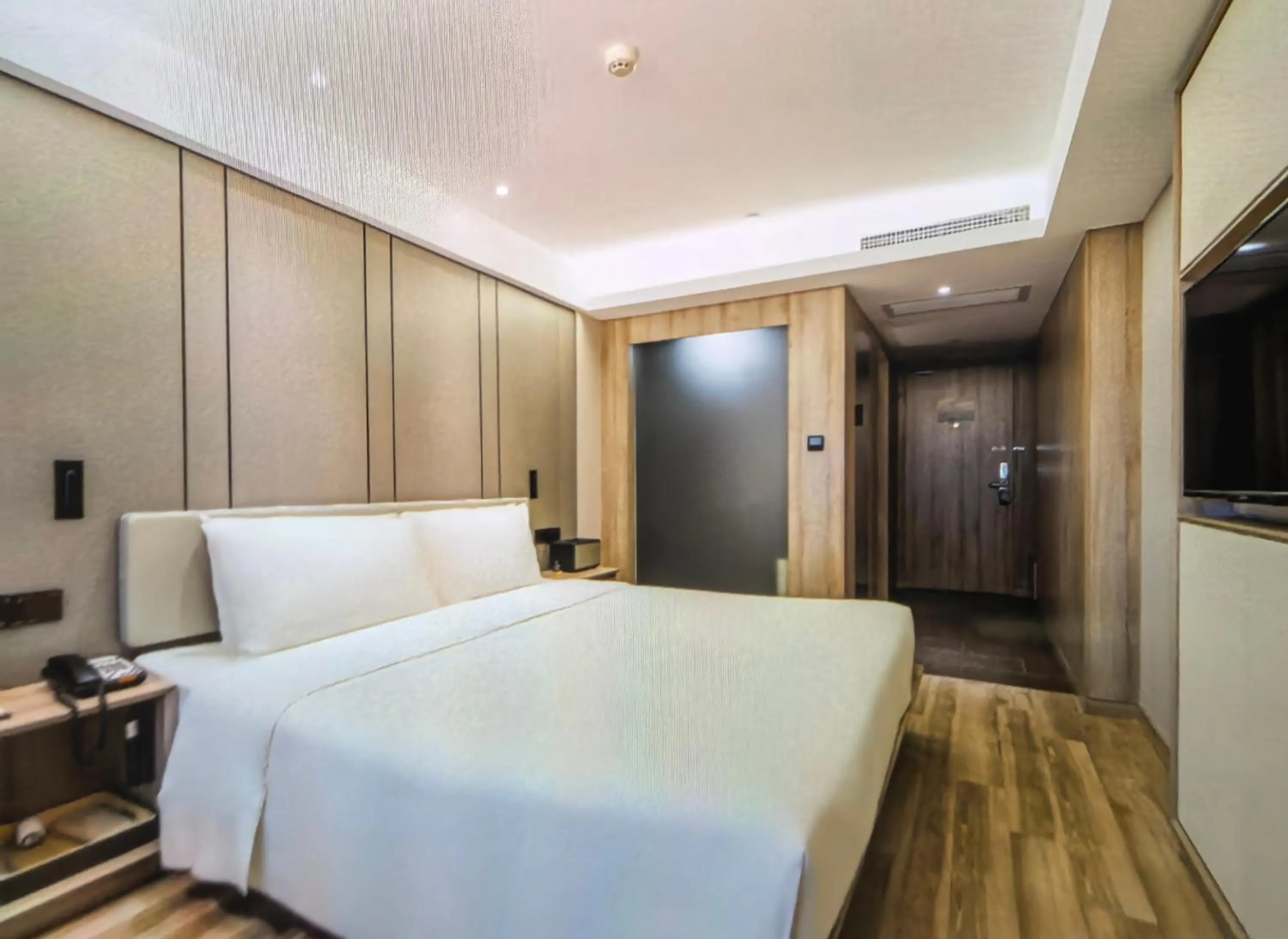 Bed in Atour Music Hotel Hangzhou West Lake