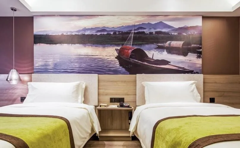 Bed in Atour Music Hotel Hangzhou West Lake