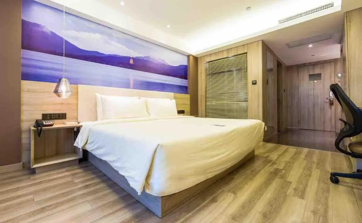 Bed in Atour Music Hotel Hangzhou West Lake