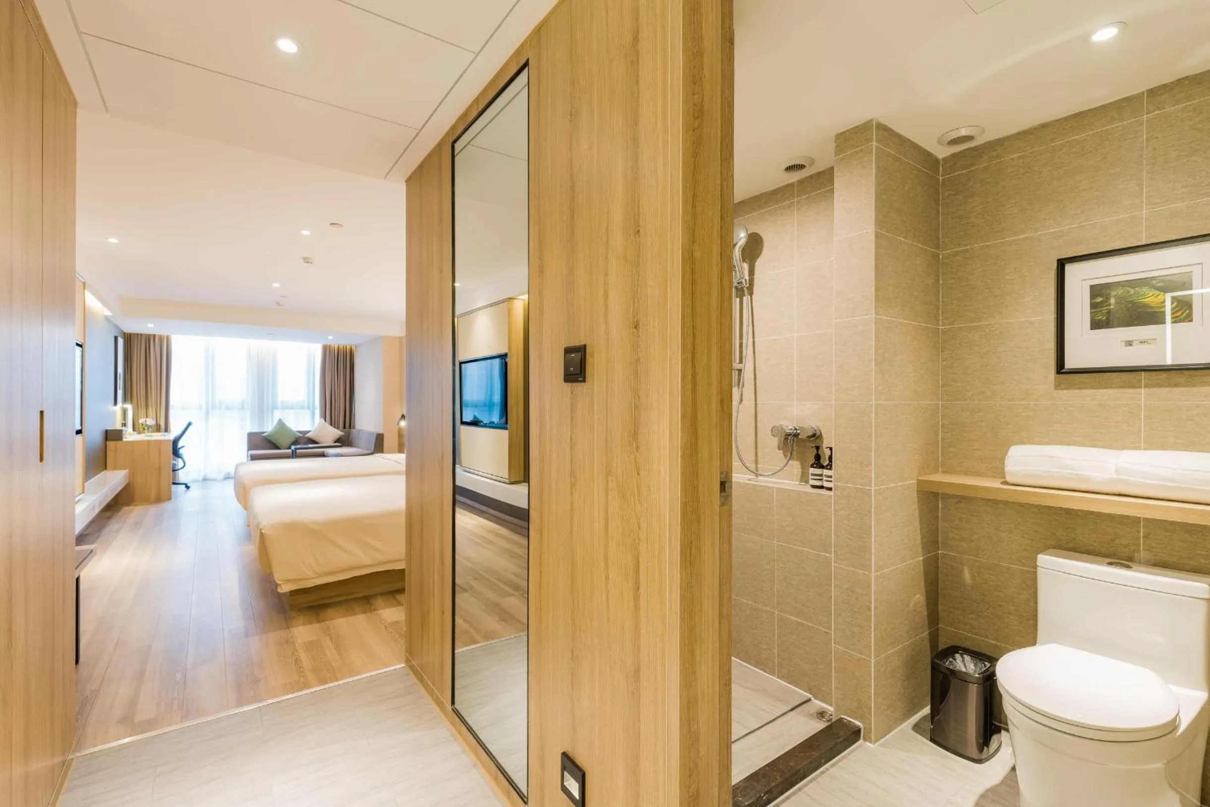 Bedroom, Bed in Atour Hotel Hangzhou West Lake Cultural Plaza Shangtang Road