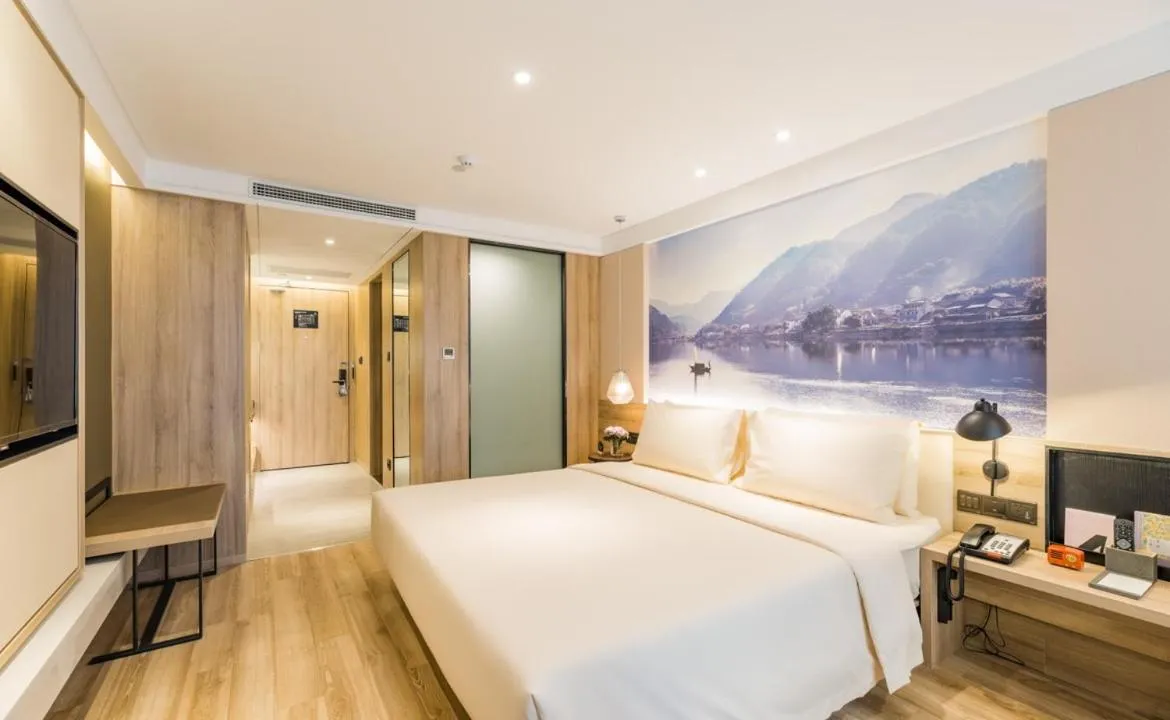 Bed in Atour Hotel Hangzhou West Lake Cultural Plaza Shangtang Road