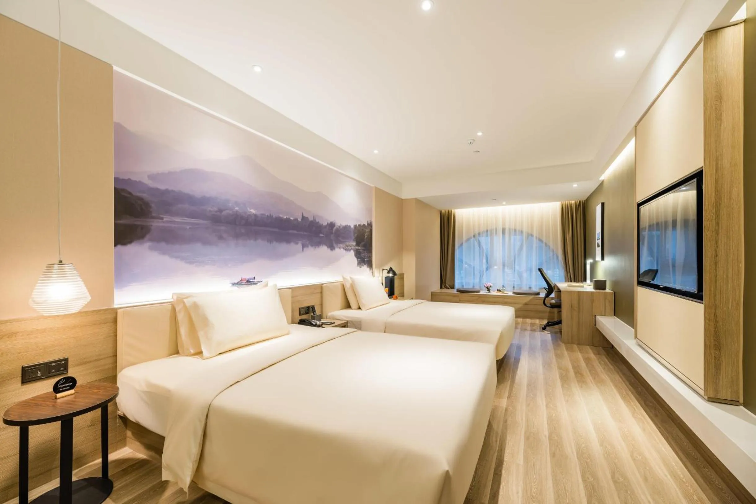 Photo of the whole room, Bed in Atour Hotel Hangzhou West Lake Cultural Plaza Shangtang Road