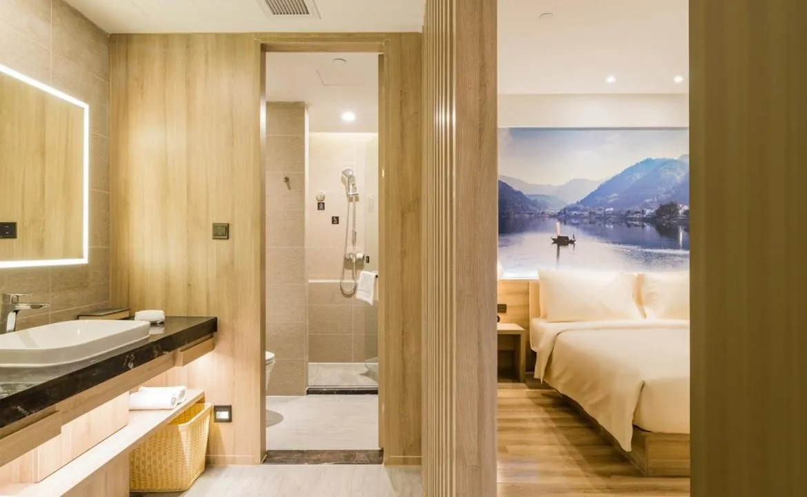 Bedroom, Bed in Atour Hotel Hangzhou West Lake Cultural Plaza Shangtang Road