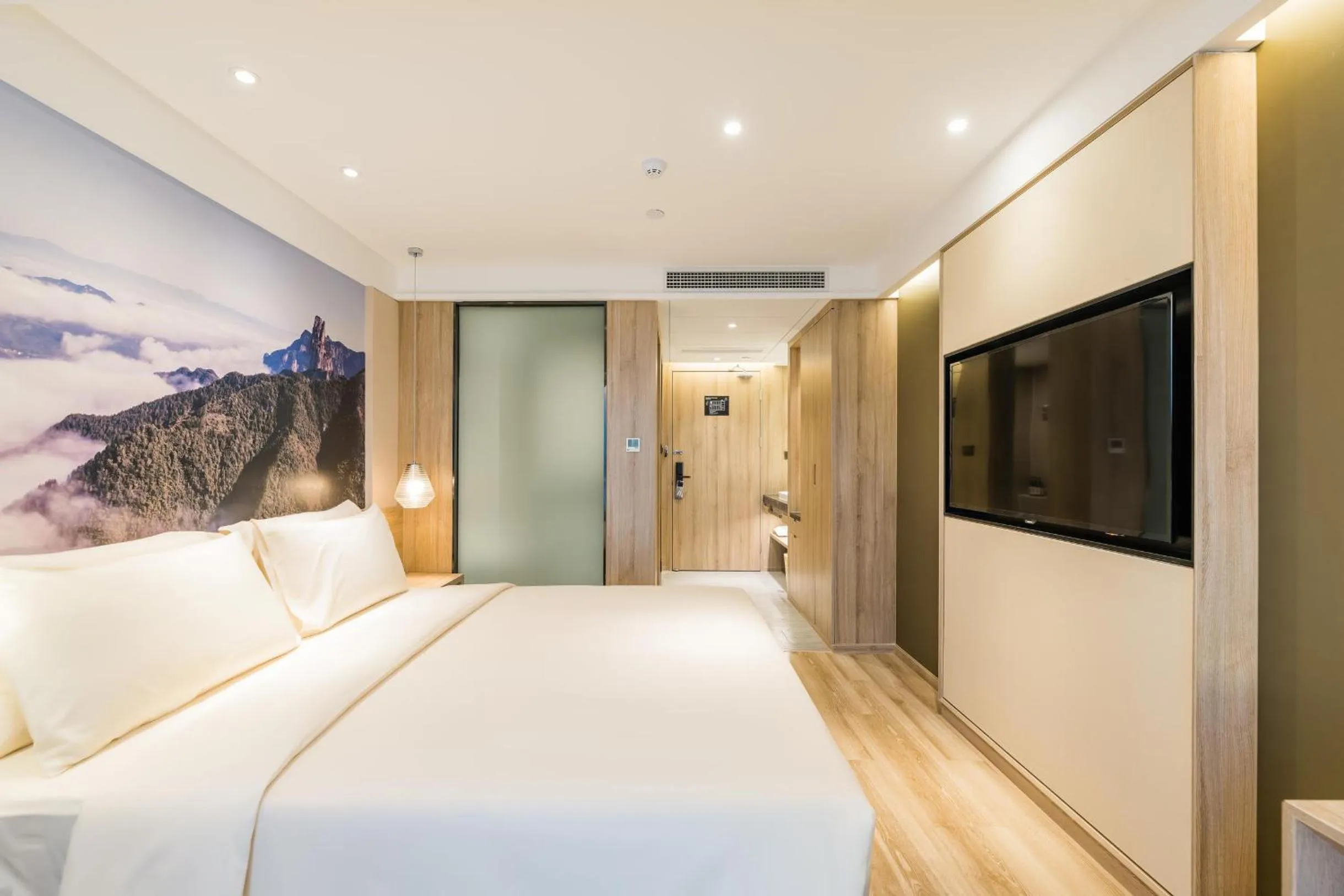 Bed in Atour Hotel Hangzhou West Lake Cultural Plaza Shangtang Road