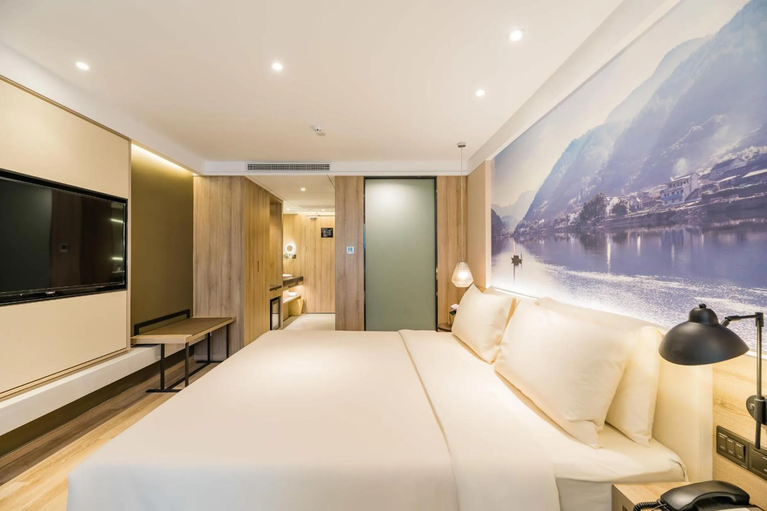 Bedroom, Bed in Atour Hotel Hangzhou West Lake Cultural Plaza Shangtang Road