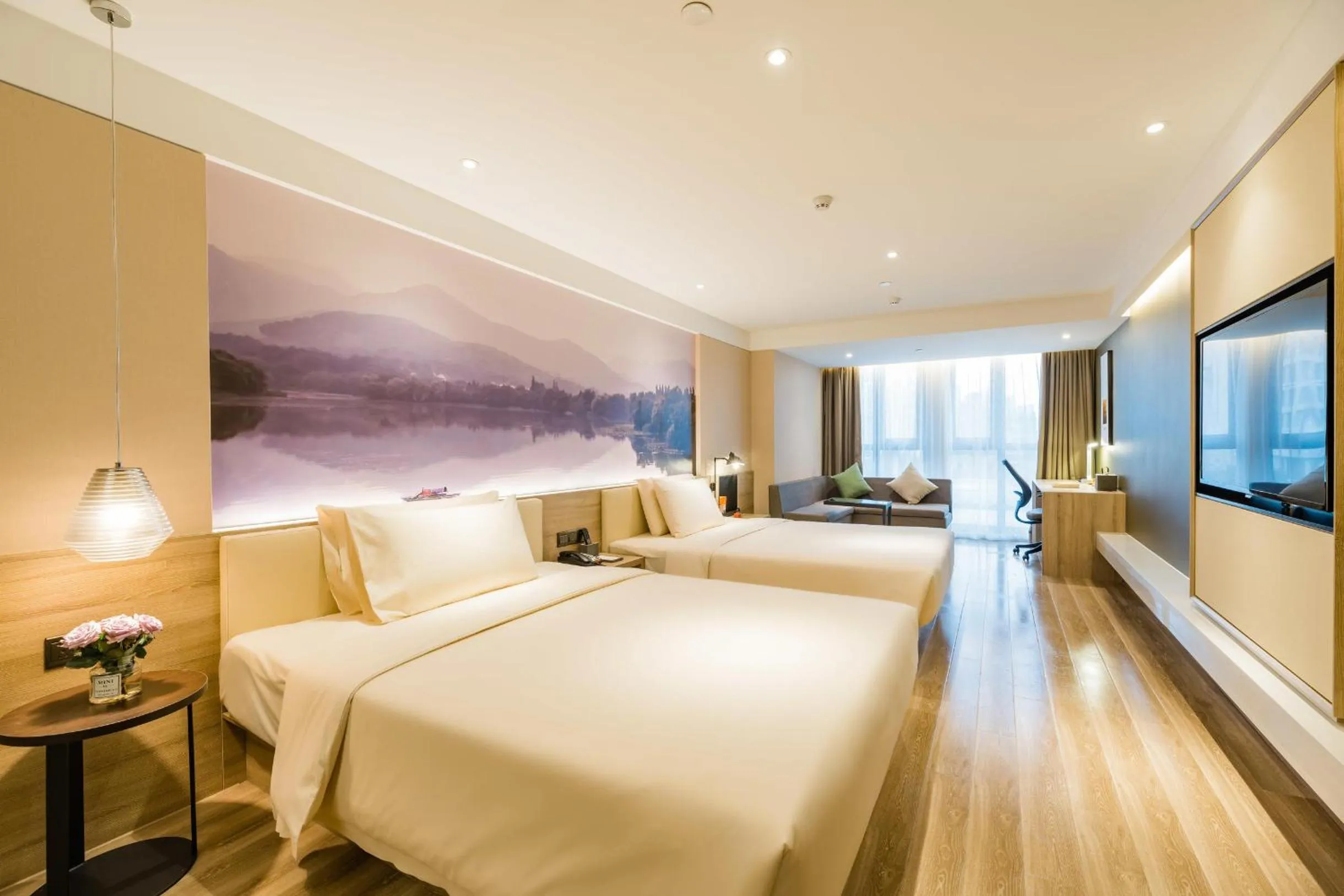 Bed in Atour Hotel Hangzhou West Lake Cultural Plaza Shangtang Road