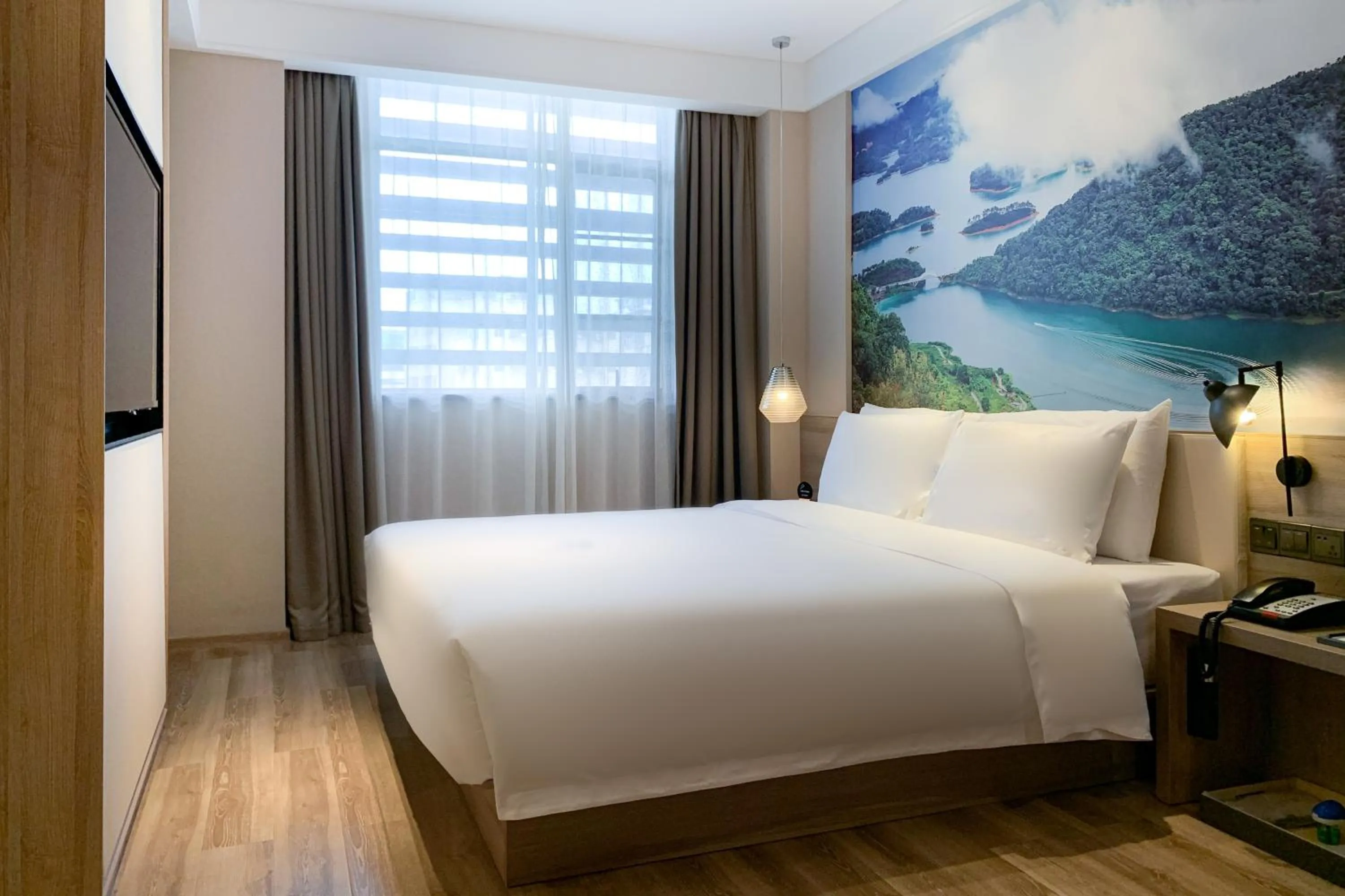 Bed in Atour Hotel Guangzhou Huadu Square