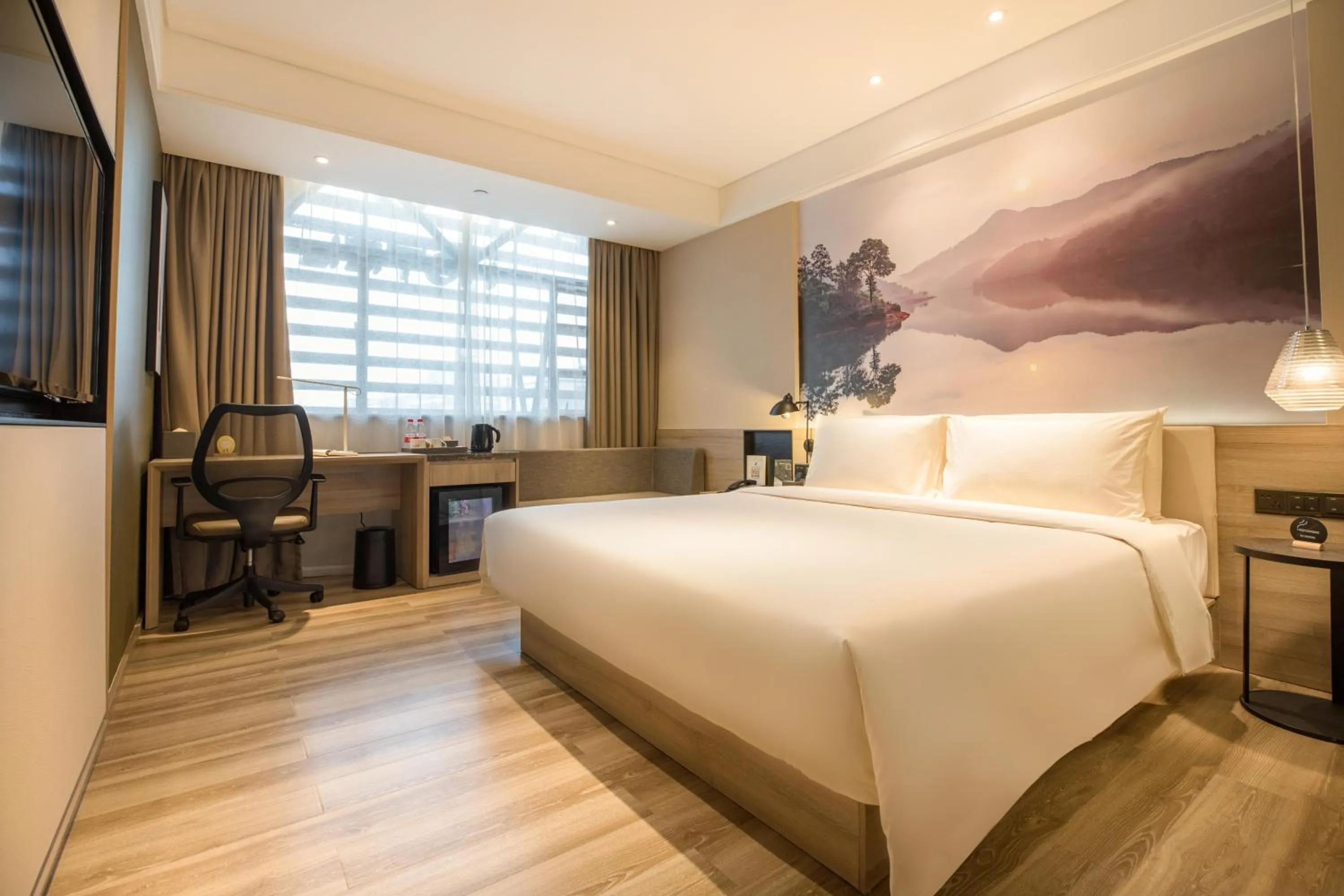 Bed in Atour Hotel Guangzhou Huadu Square