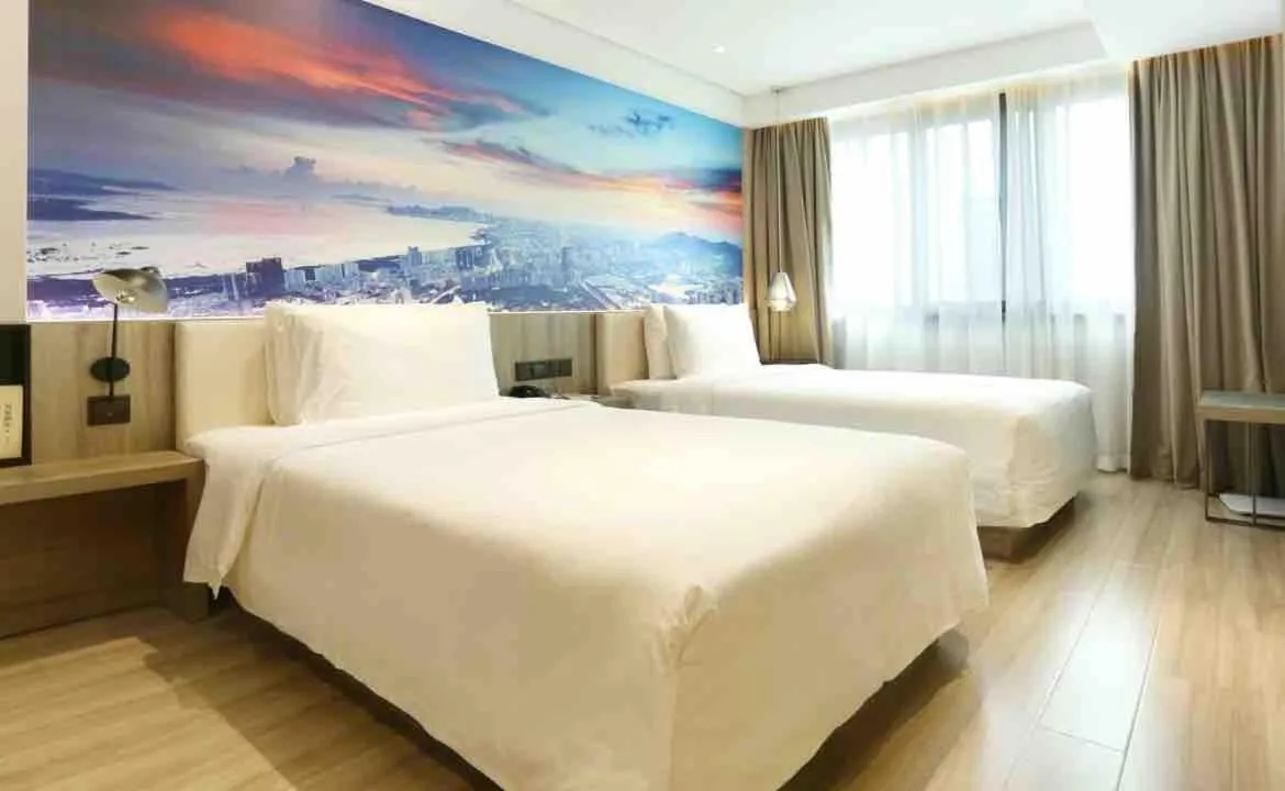 Bed in Atour Hotel Shenzhen Nanshan Coast City