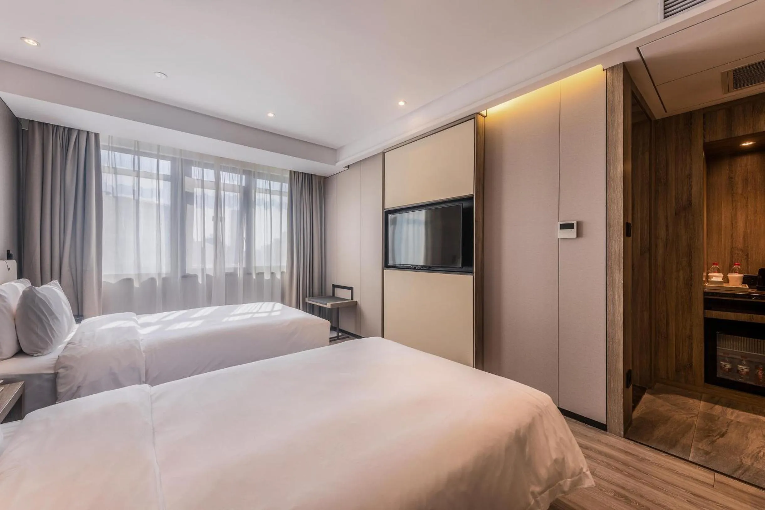 Bed in Atour Hotel Shenzhen Nanshan Coast City