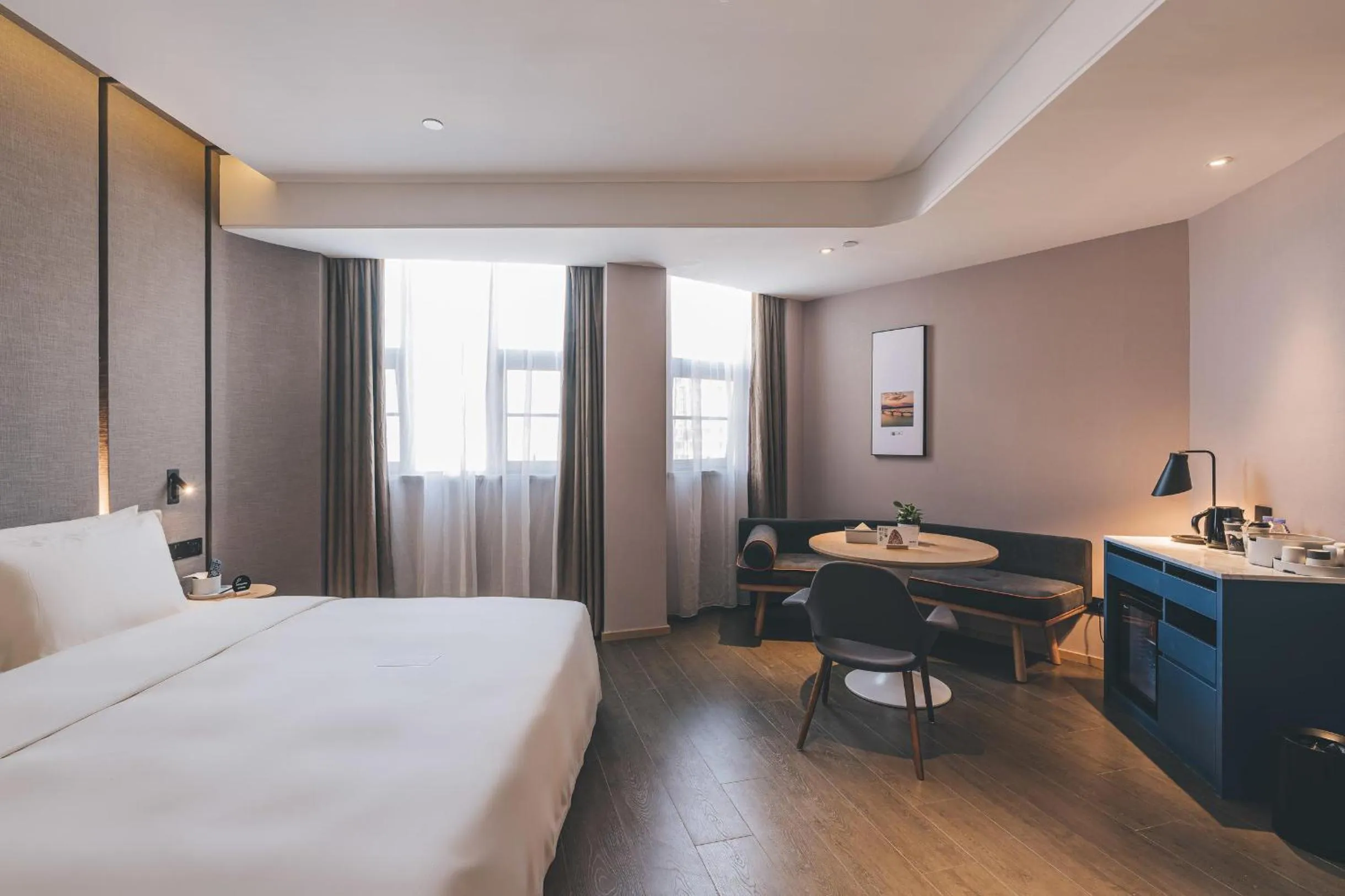 Bed in Atour Hotel Chaozhou Ancient Town People's Square