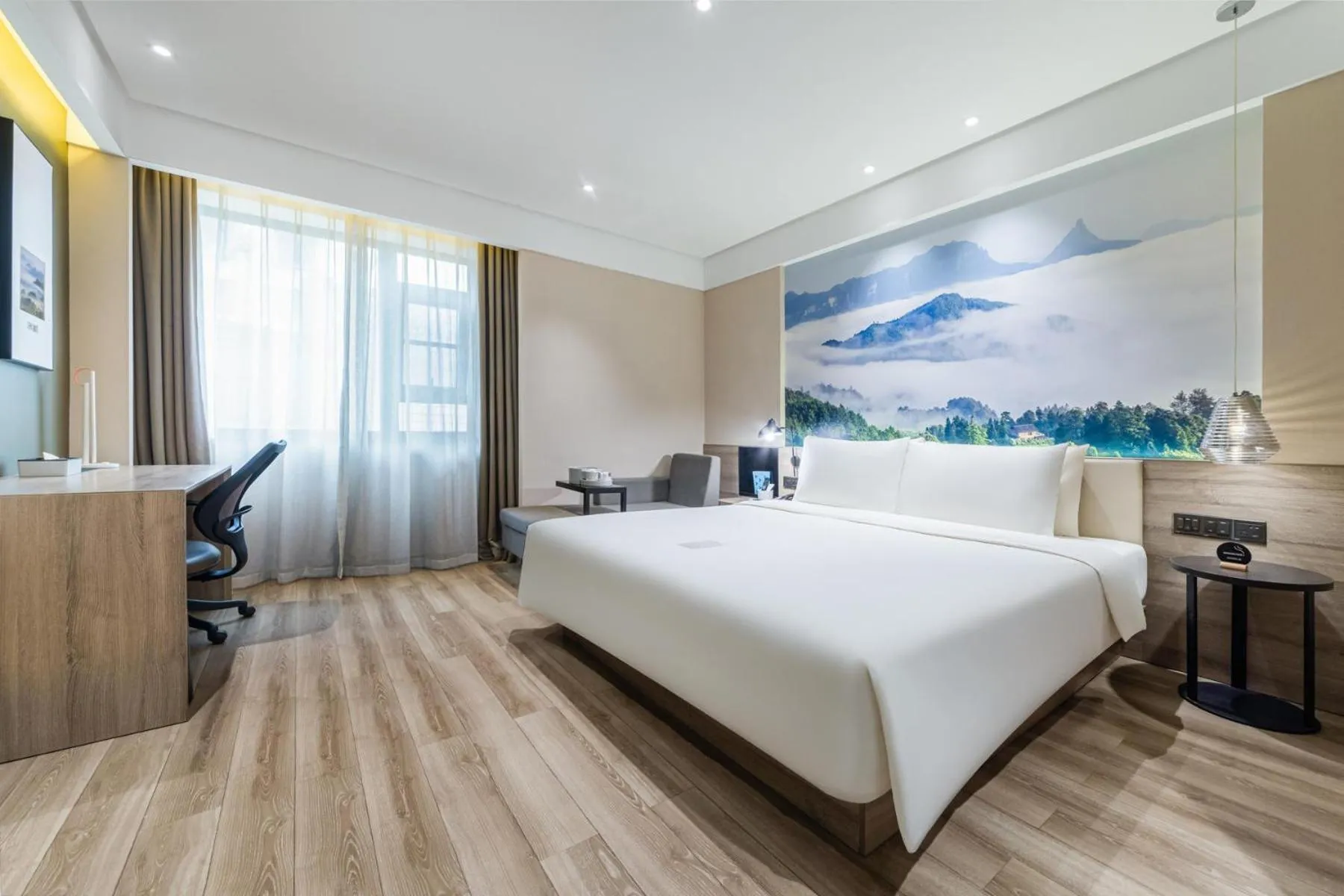 Photo of the whole room in Atour Hotel Chongqing Liziba Lianglukou Subway Station