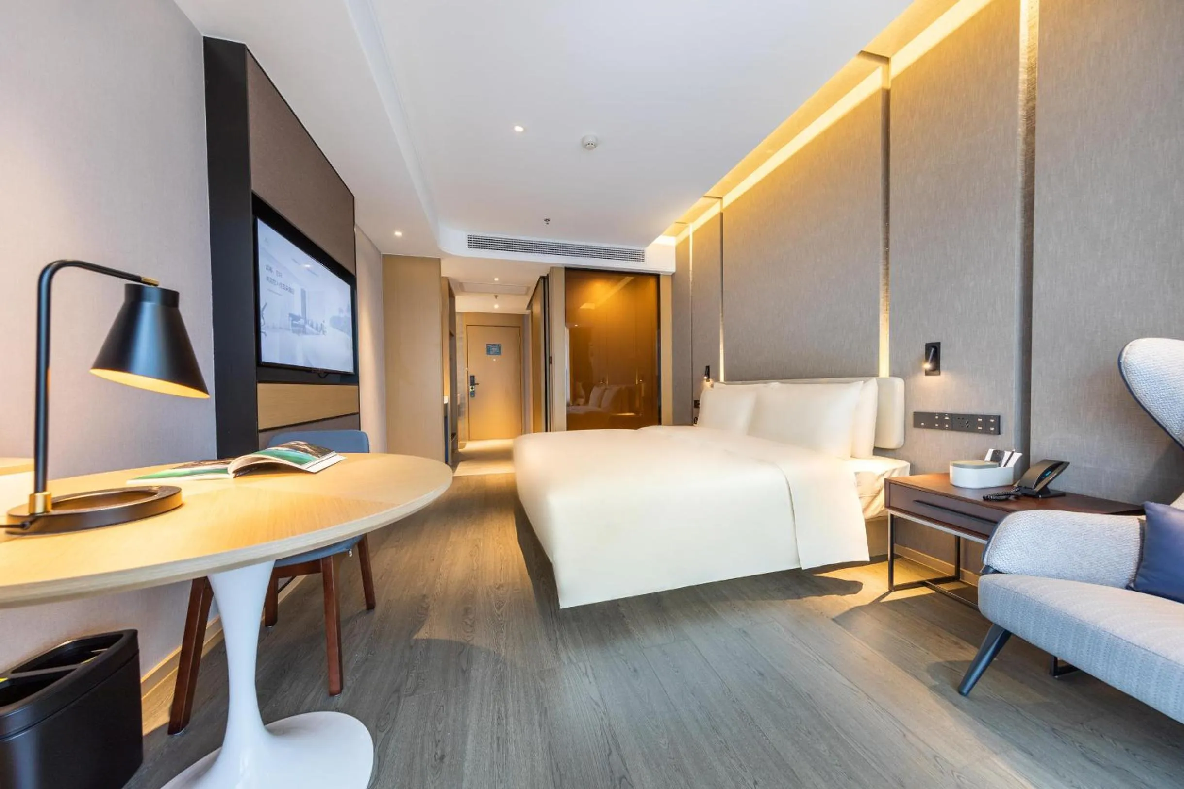 Bed in Atour Hotel Kunming Nanyue City