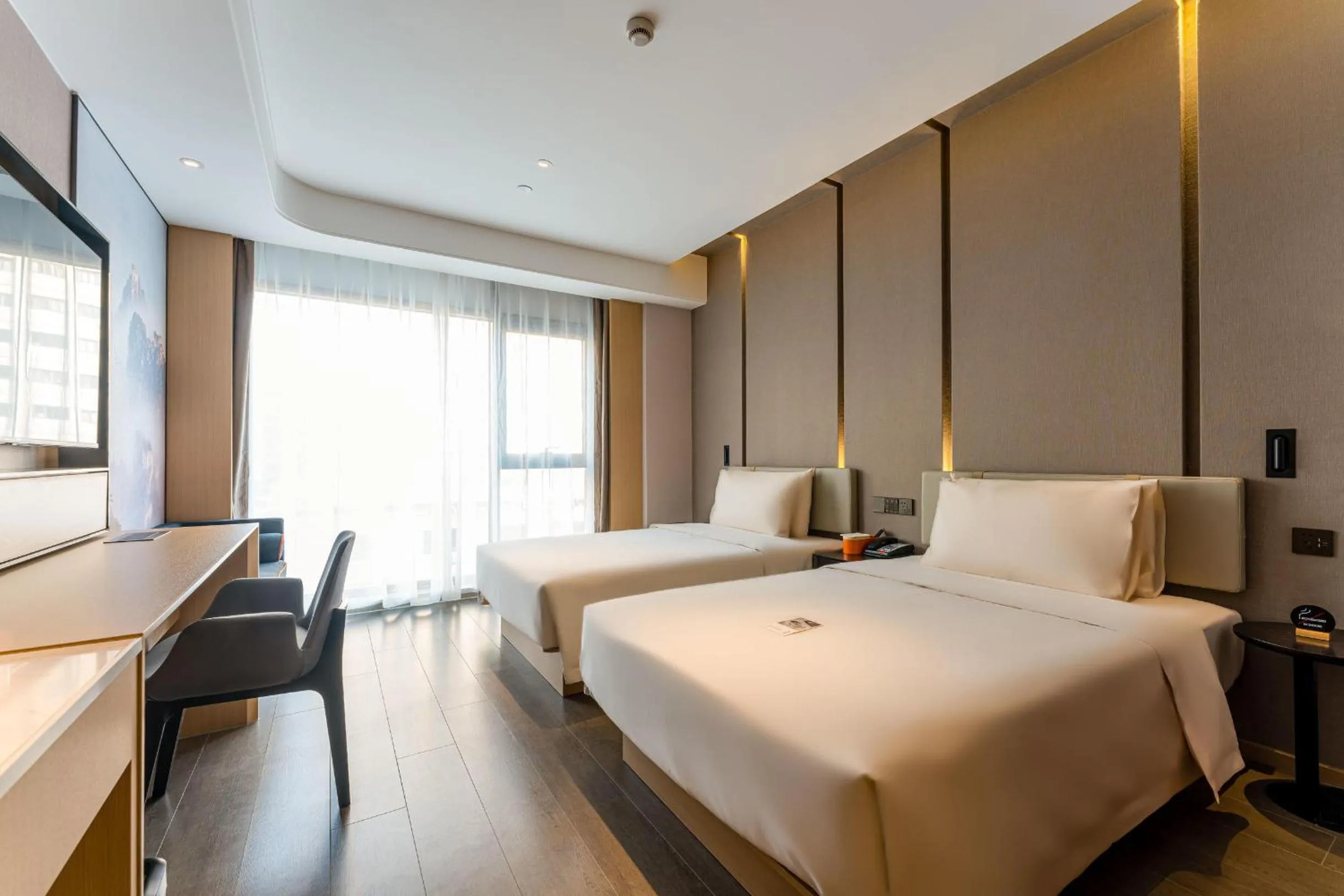 Bed in Atour Hotel Beijing Dahongmen Yintai