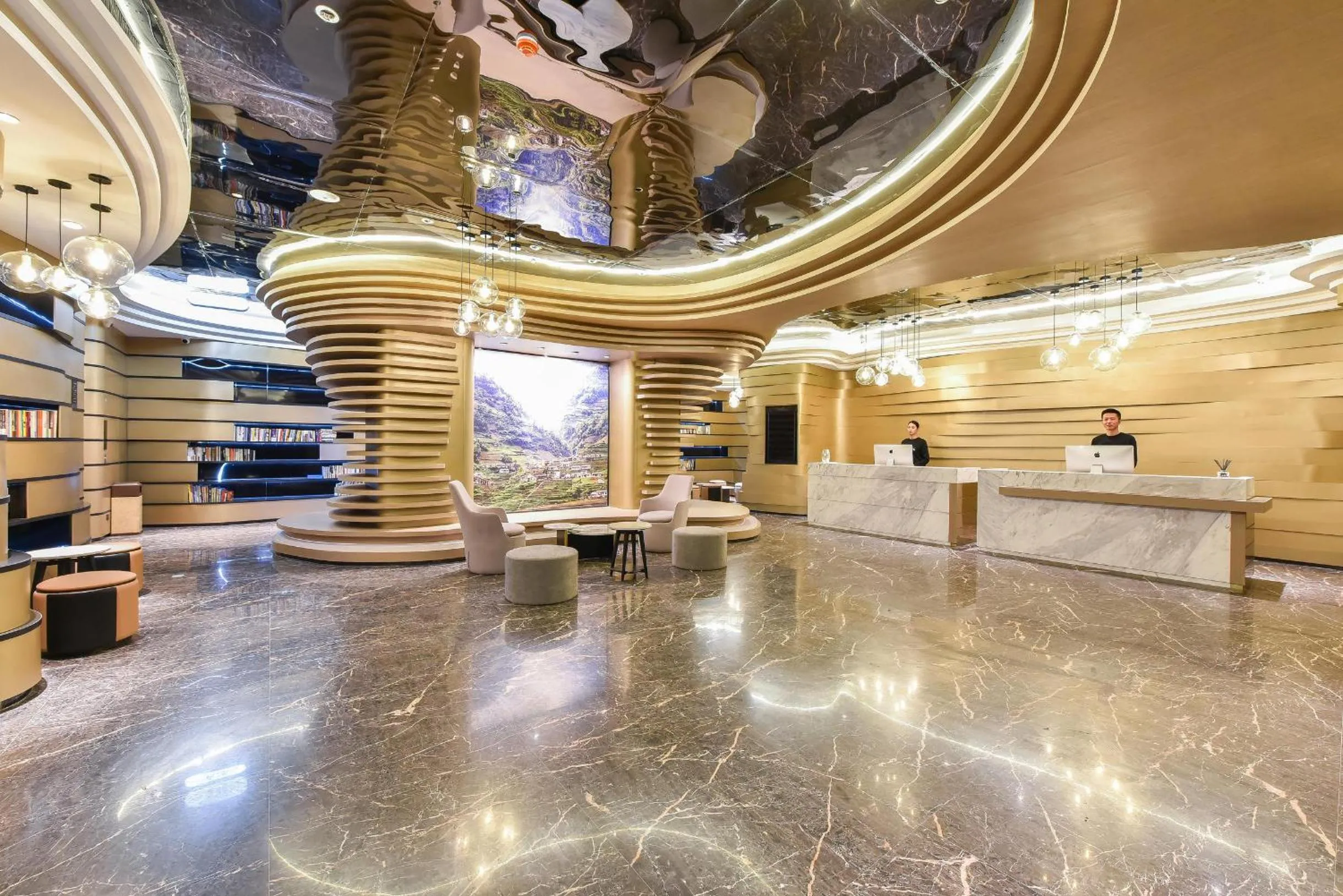 Lobby or reception in Atour Hotel Beijing Wangjing 798 Art District