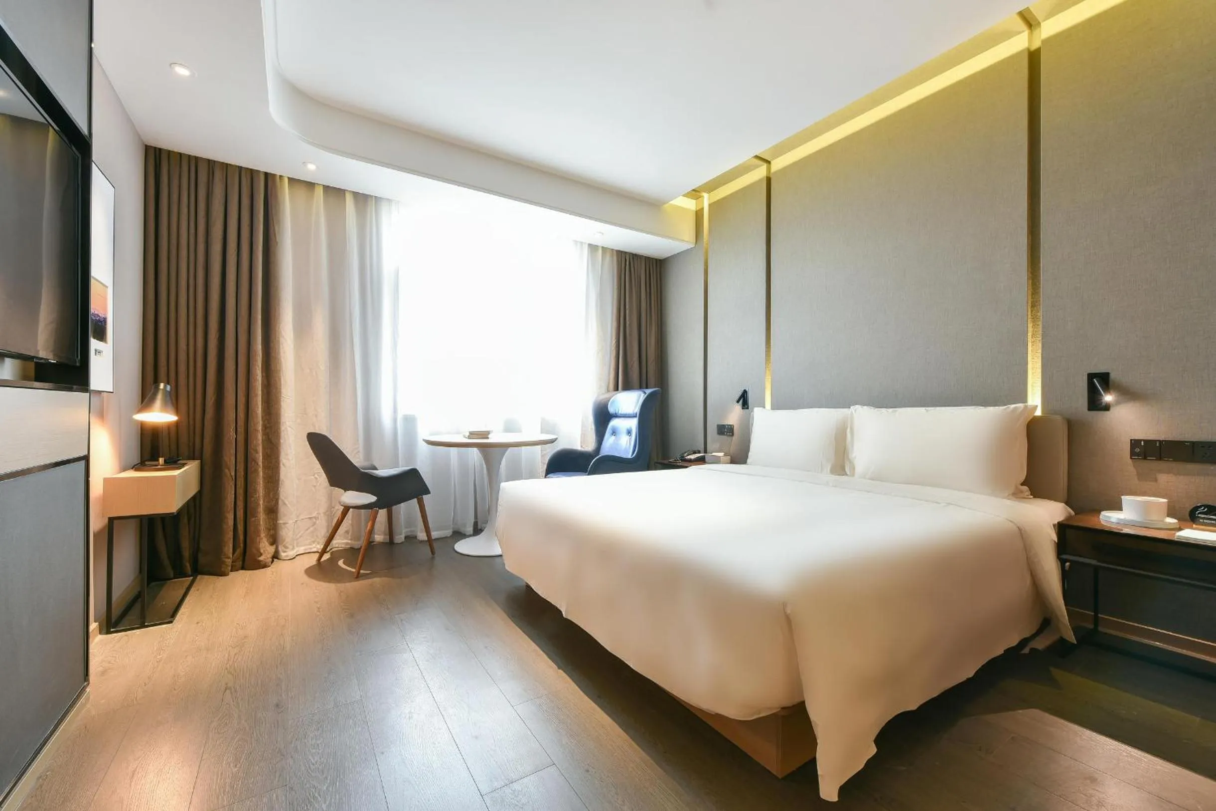 Bed in Atour Hotel Beijing Wangjing 798 Art District