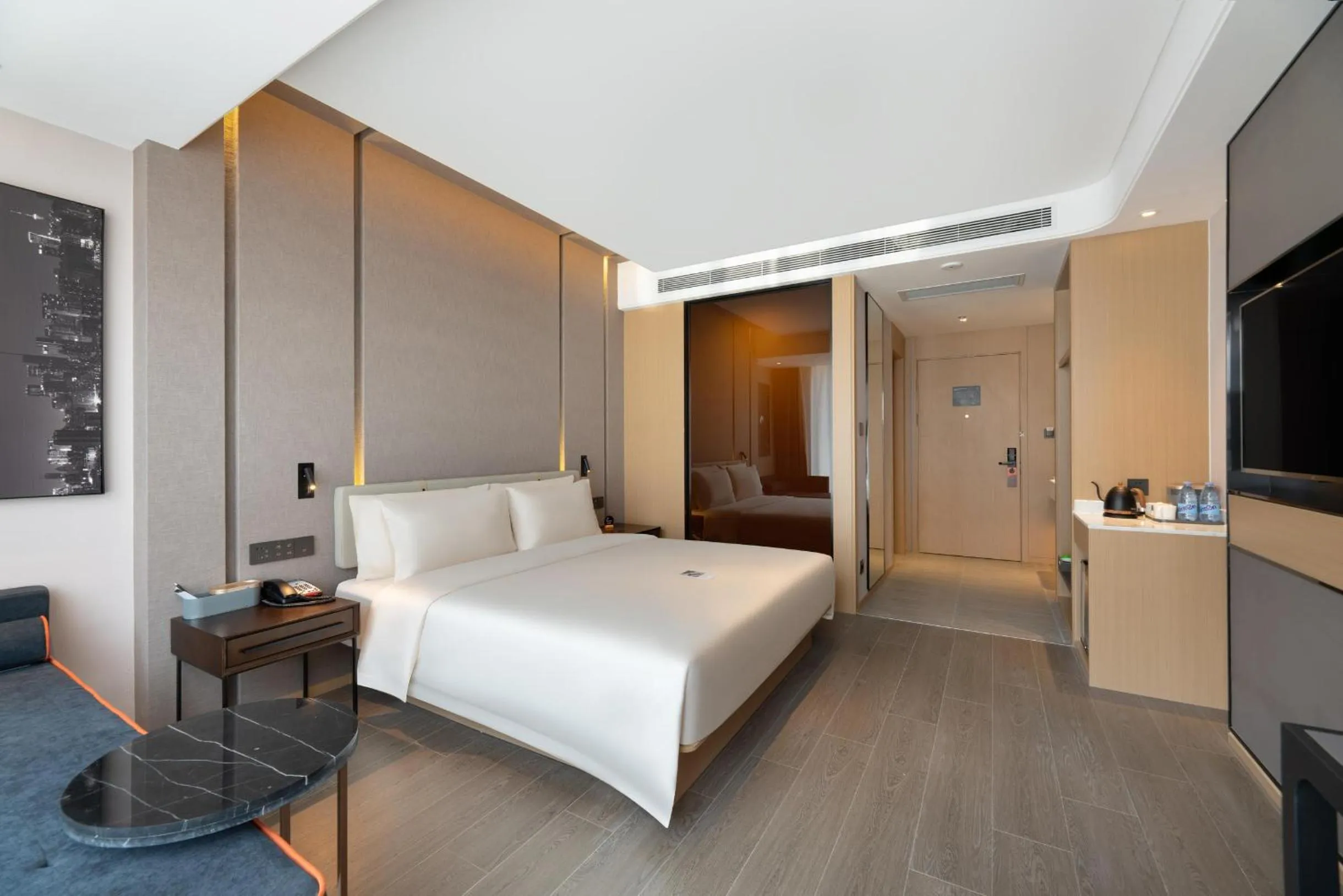 Bed in Atour S Hotel Xinghai Square