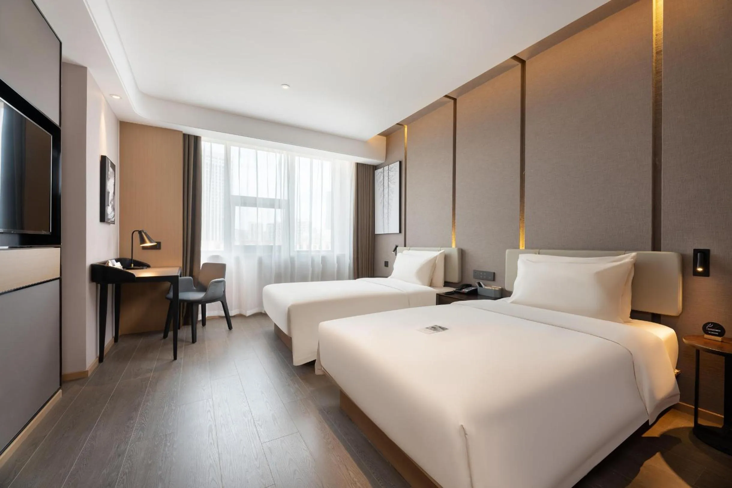 Bed in Atour S Hotel Xinghai Square